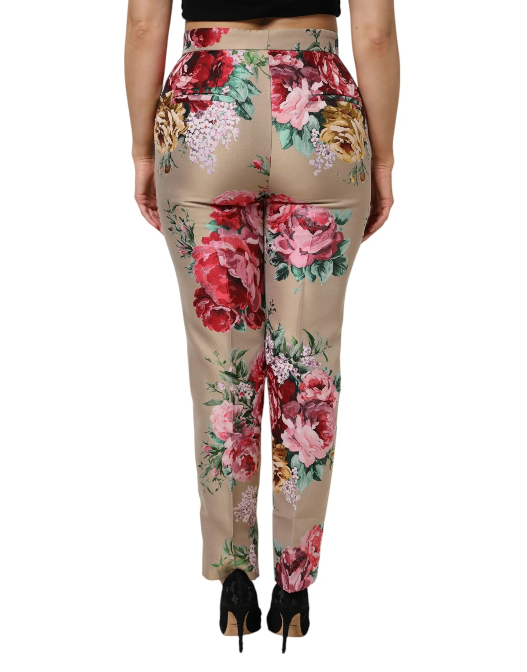 Beige Floral Print Women High Waist Pants sold by Lord & Taylor product image thumbnail 4
