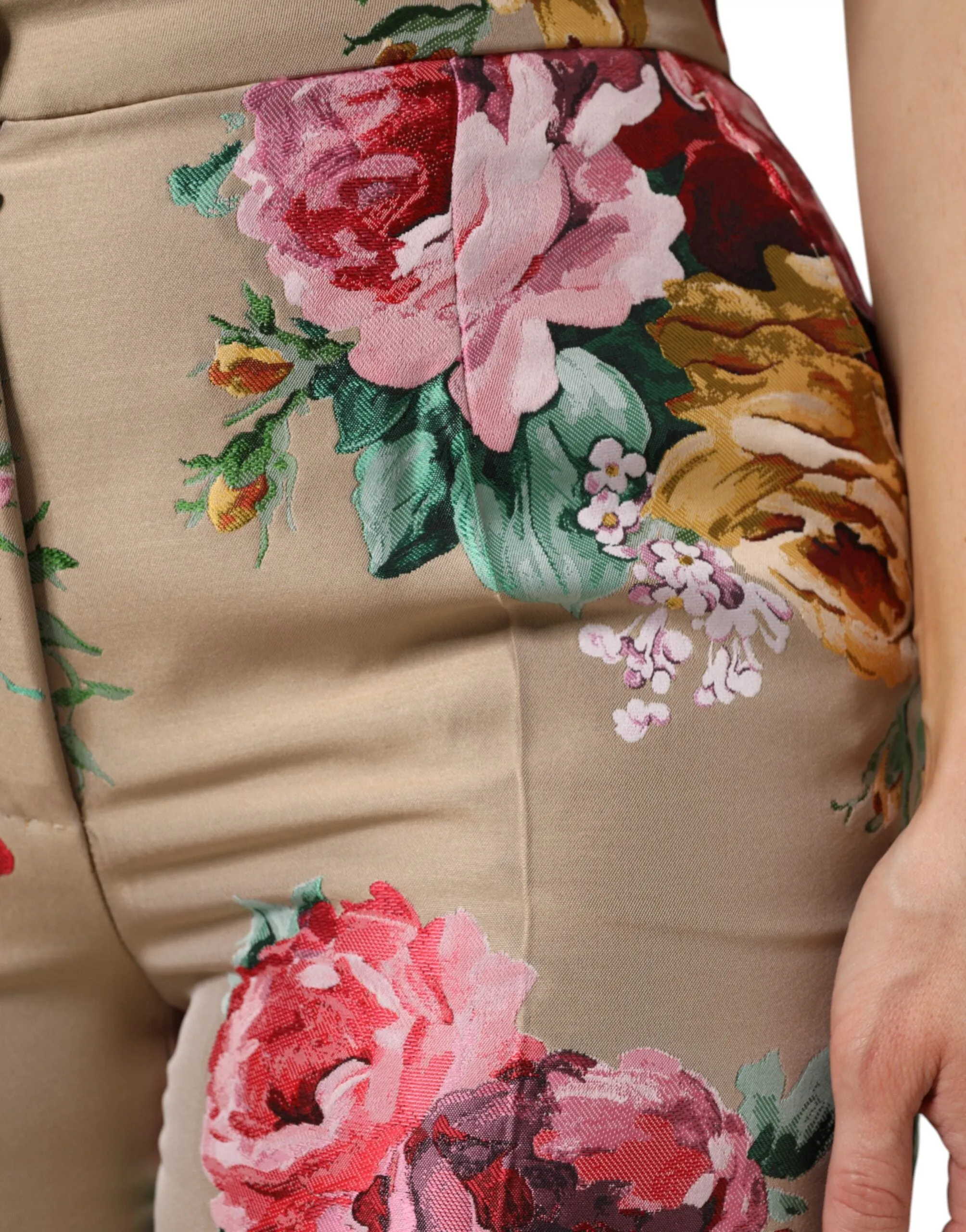 Beige Floral Print Women High Waist Pants sold by Lord & Taylor product image thumbnail 5