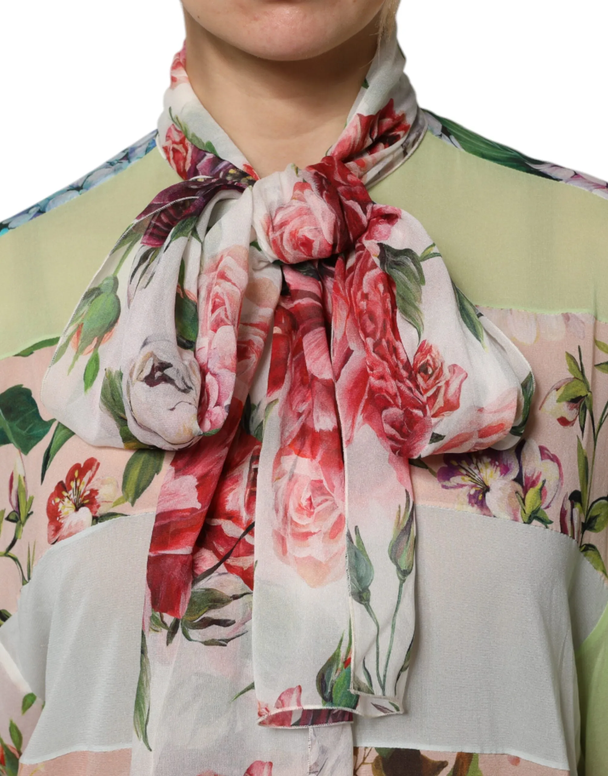 Multicolor Floral Patchwork Long Sleeves Top sold by Lord & Taylor product image thumbnail 5