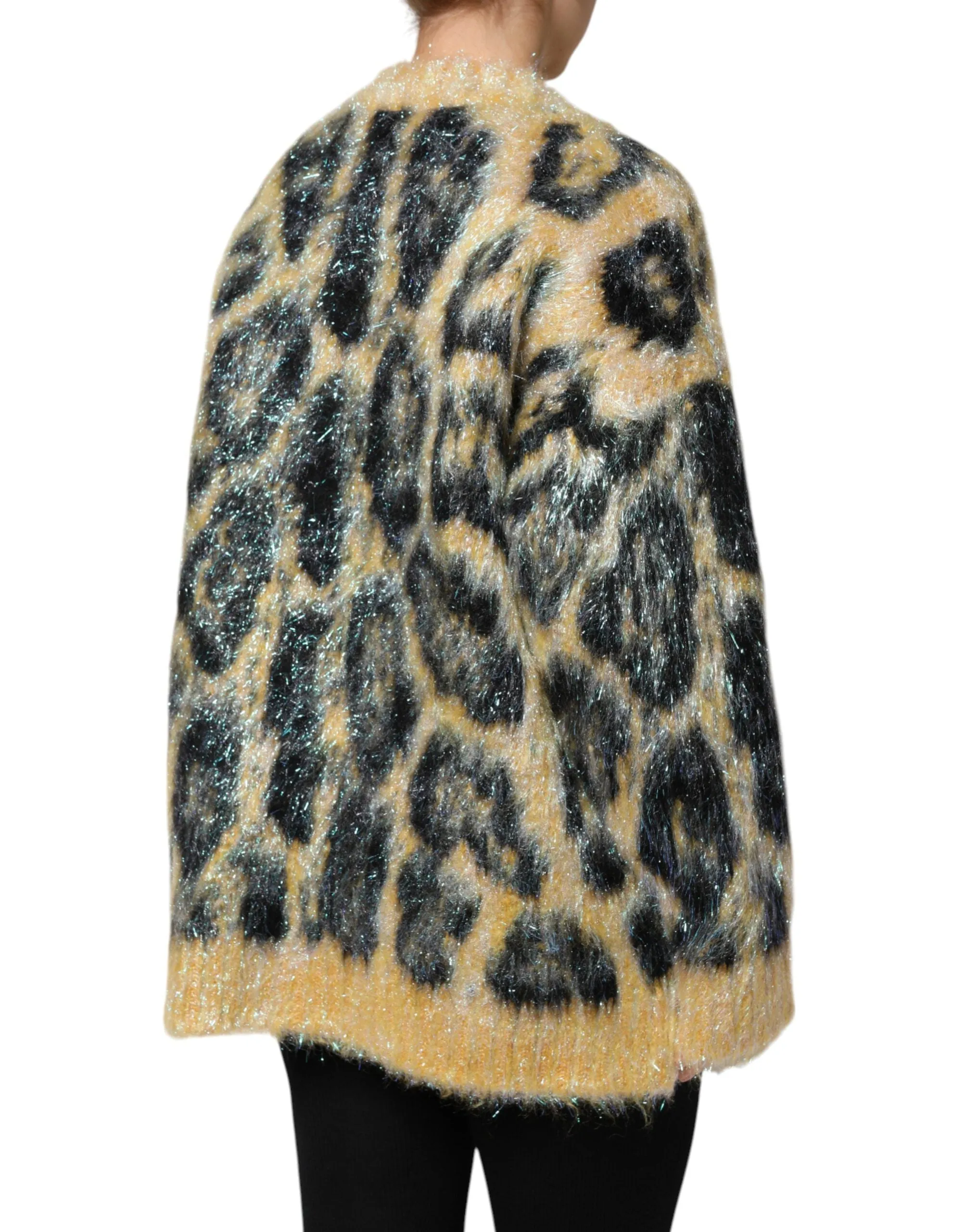 Multicolor Leopard Mohair Crew Neck Sweater sold by Lord & Taylor product image thumbnail 5