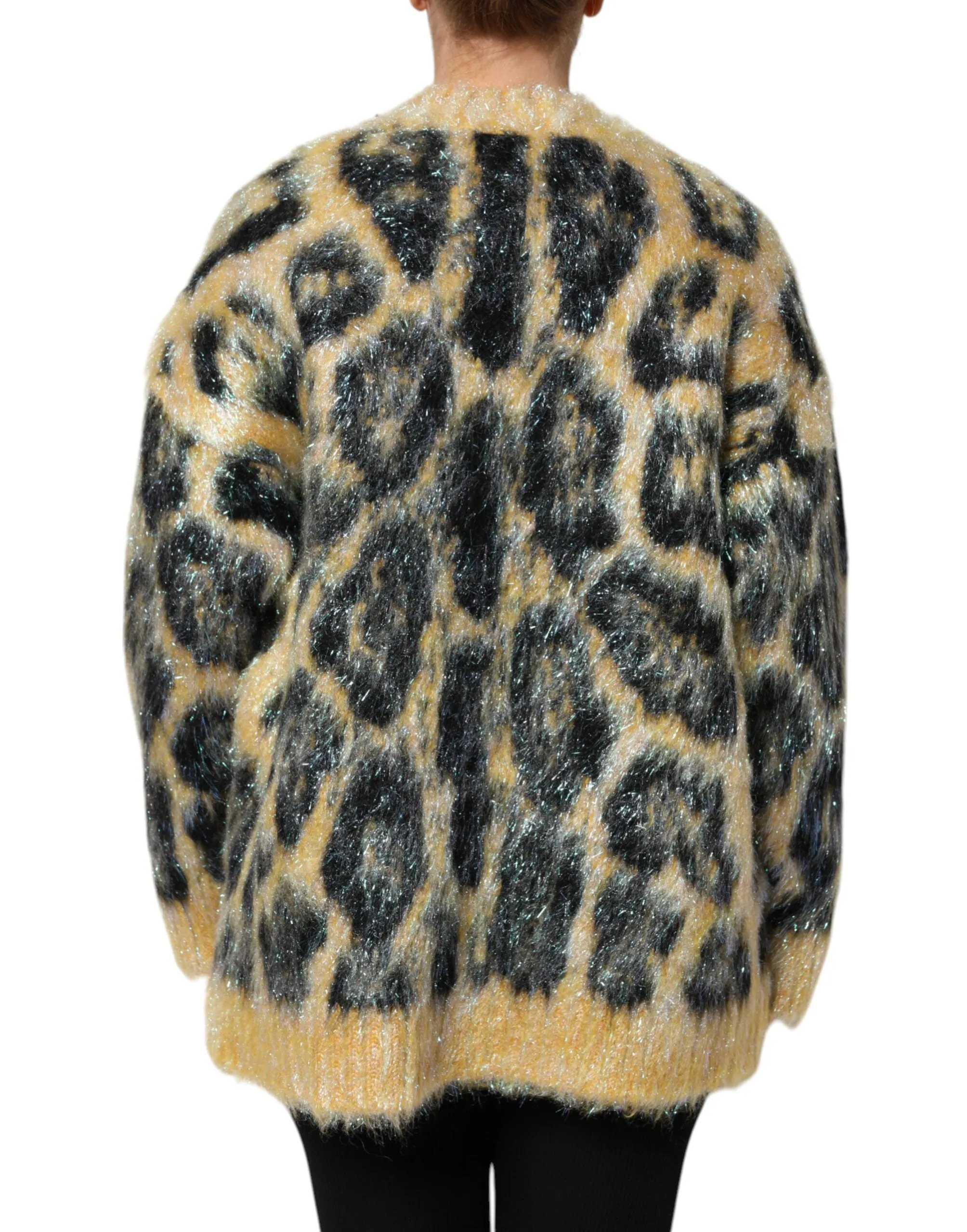 Multicolor Leopard Mohair Crew Neck Sweater sold by Lord & Taylor product image thumbnail 4
