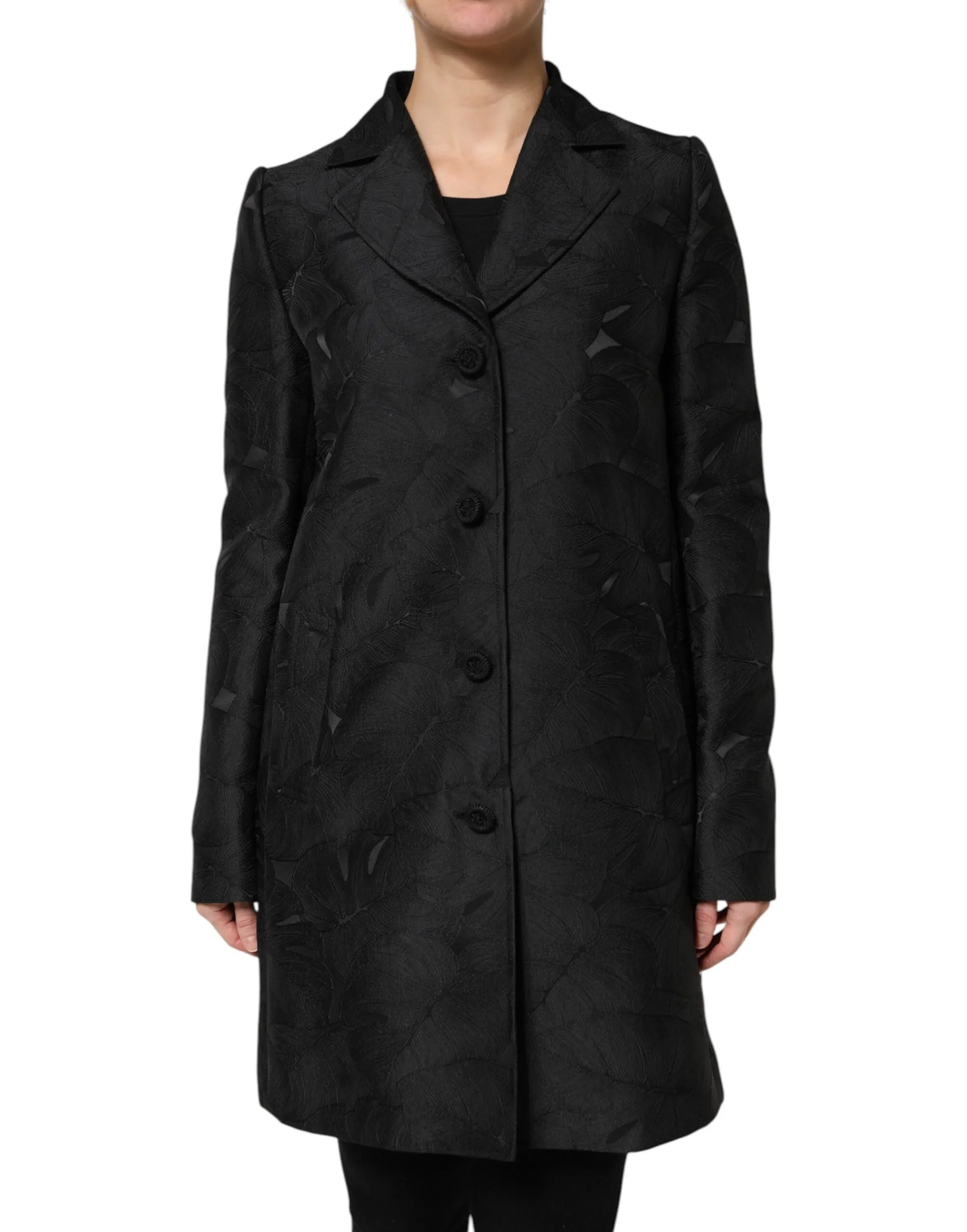 Black Single Breasted Trench Coat Jacket sold by Lord & Taylor product image thumbnail 2