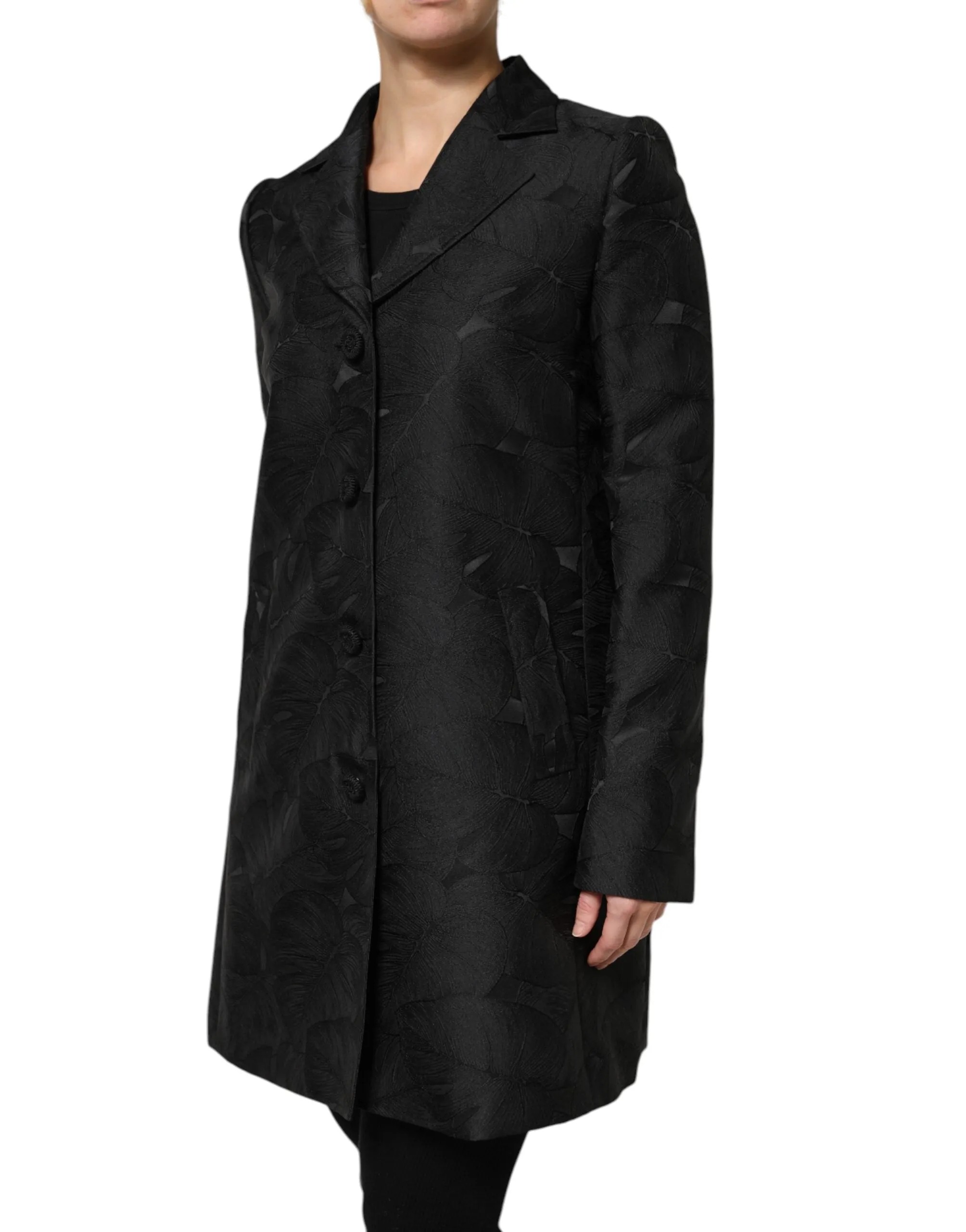 Black Single Breasted Trench Coat Jacket sold by Lord & Taylor product image thumbnail 3
