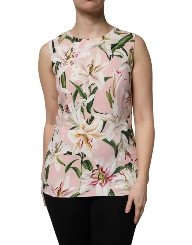 Multicolor Floral Print Round Neck Tank Top sold by Lord & Taylor