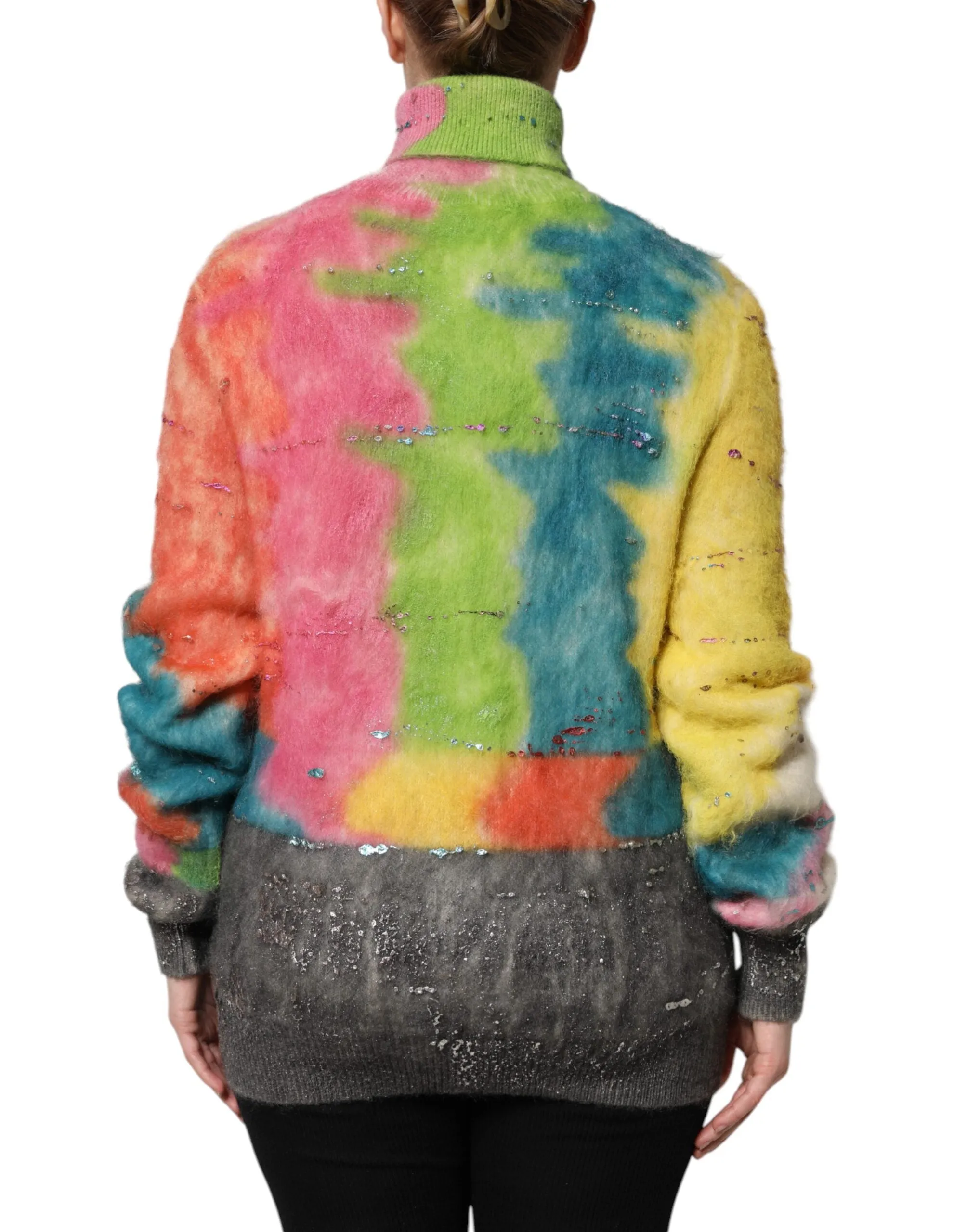 Multicolor Mohair Turtleneck Pullover Sweater sold by Lord & Taylor product image thumbnail 4