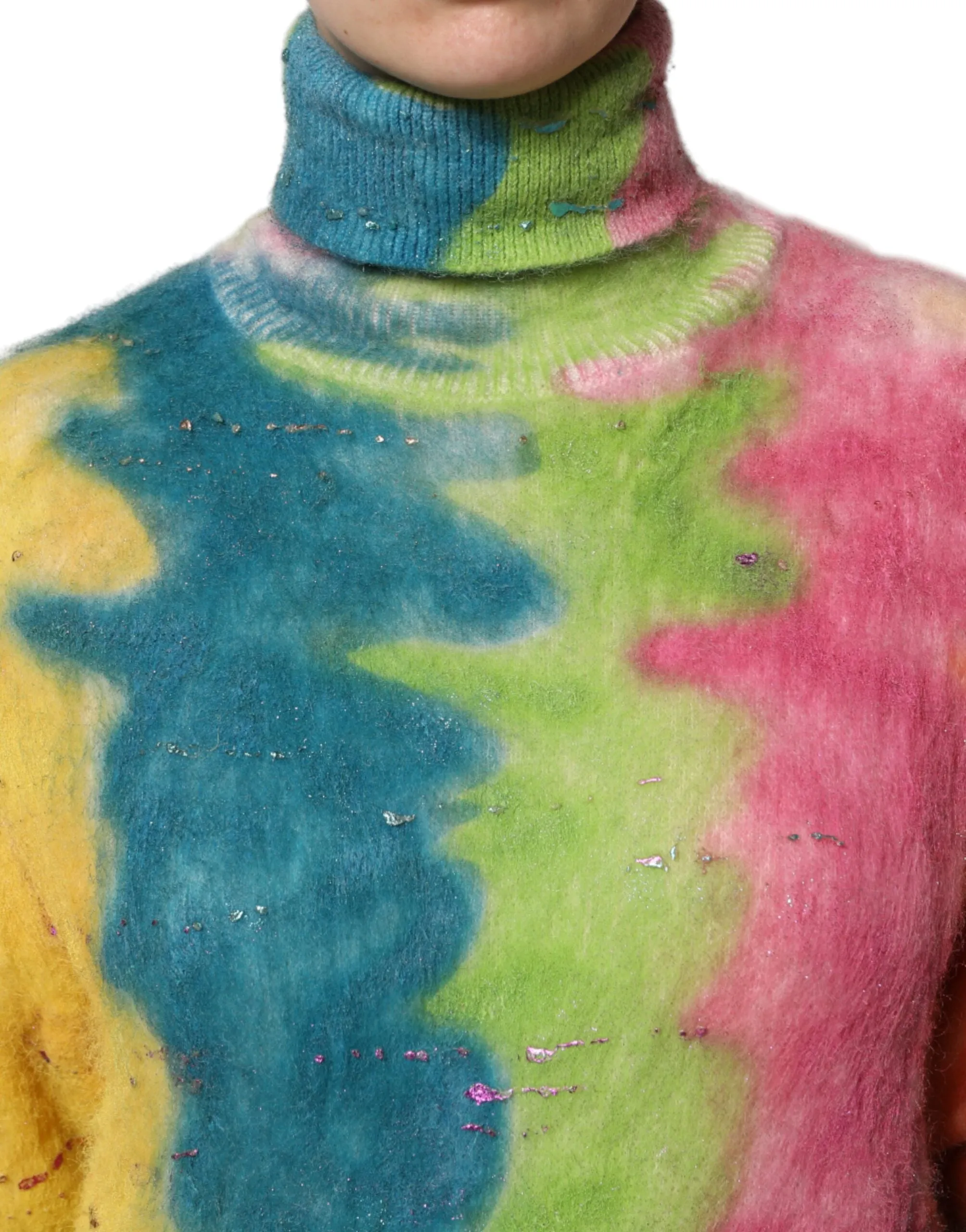 Multicolor Mohair Turtleneck Pullover Sweater sold by Lord & Taylor product image thumbnail 5