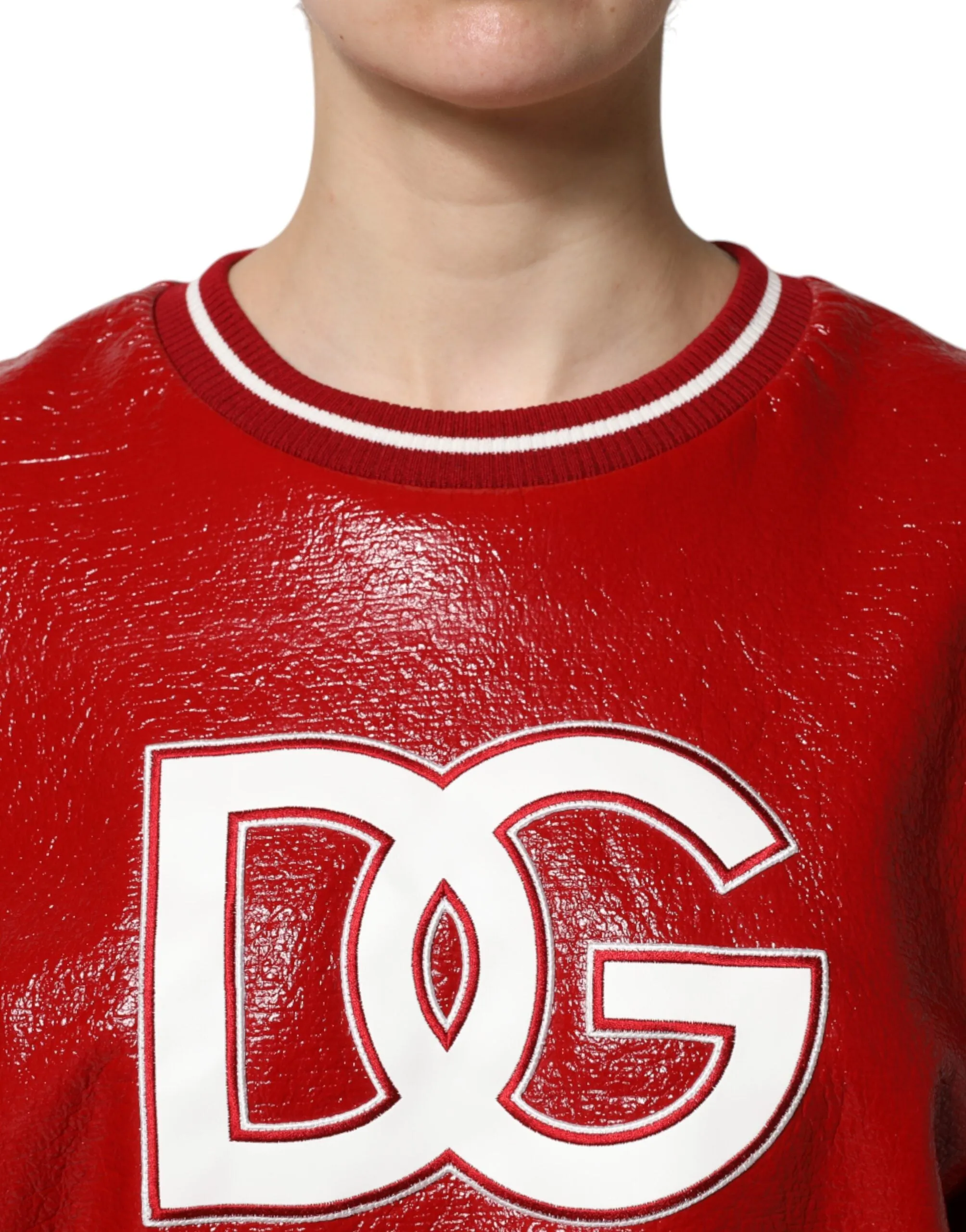 Red Wool DGLogo Embroidery Pullover Sweater sold by Lord & Taylor product image thumbnail 5
