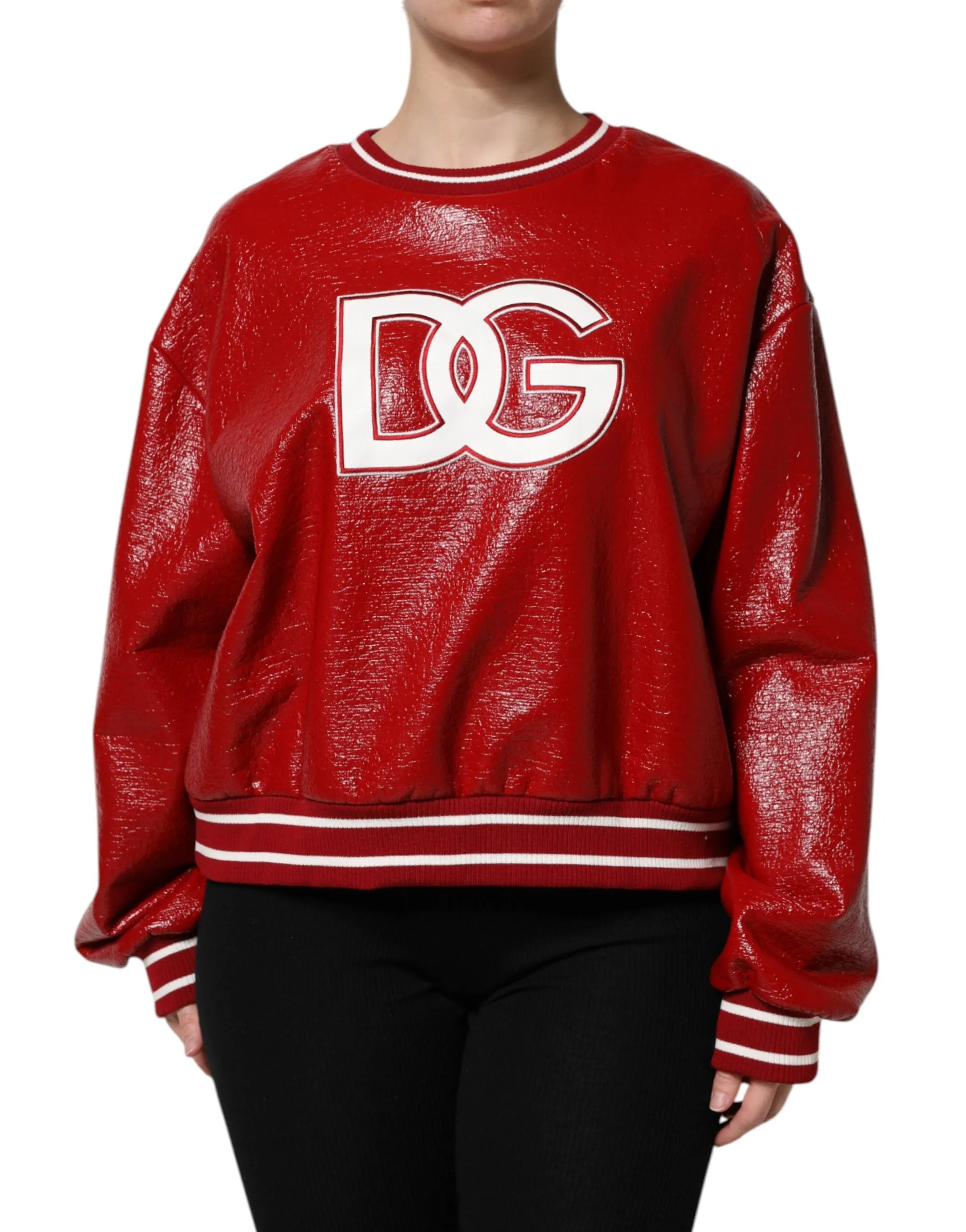 Red Wool DGLogo Embroidery Pullover Sweater sold by Lord & Taylor product image thumbnail 2