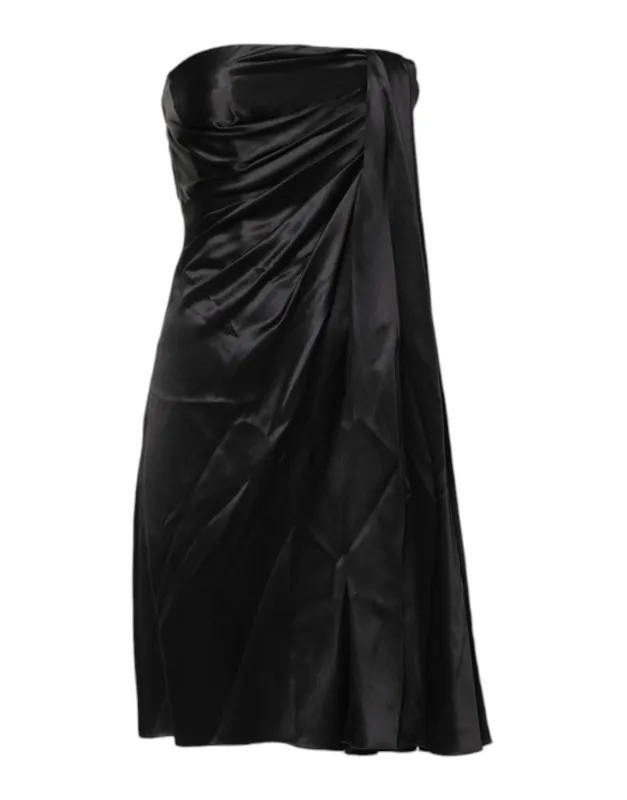 Black Strapless Sheath A-line Mini Dress sold by Lord & Taylor
