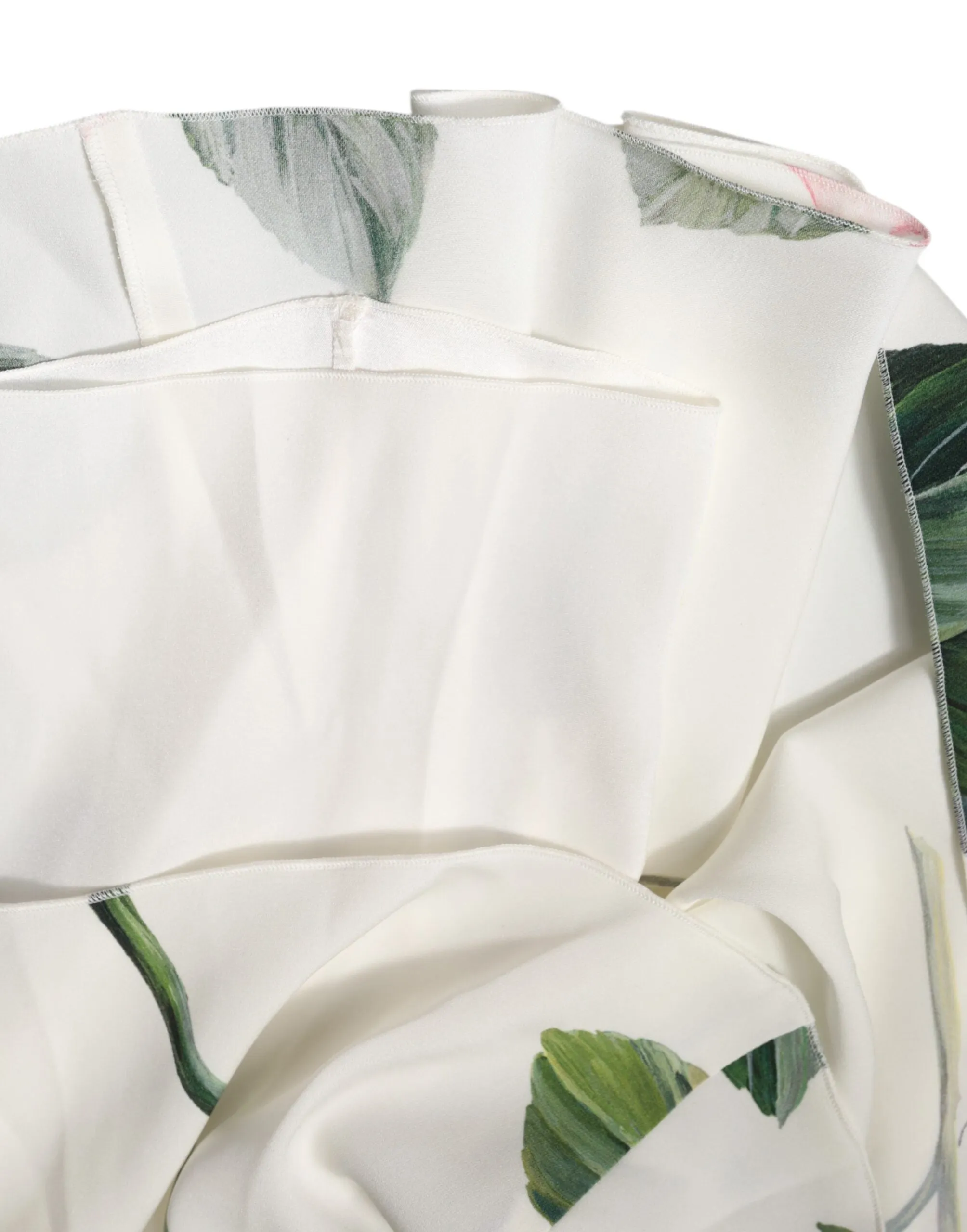 White Floral One Shoulder Sheath Midi Dress sold by Lord & Taylor product image thumbnail 4