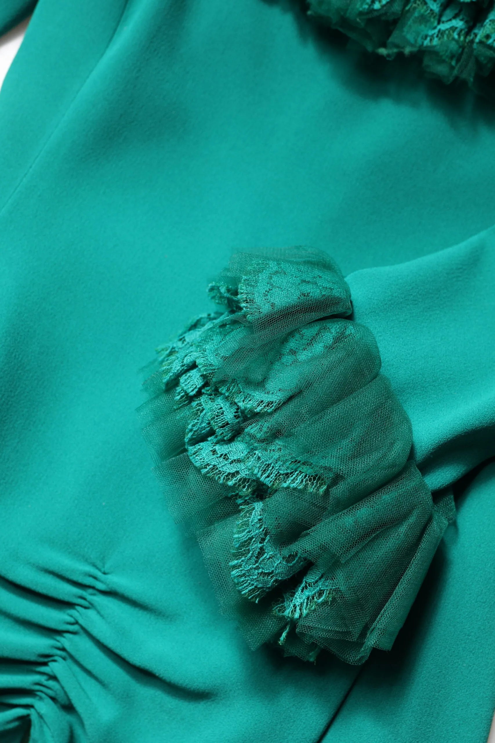 Green Lace Off Shoulder Sheath Mini Dress sold by Lord & Taylor product image thumbnail 5