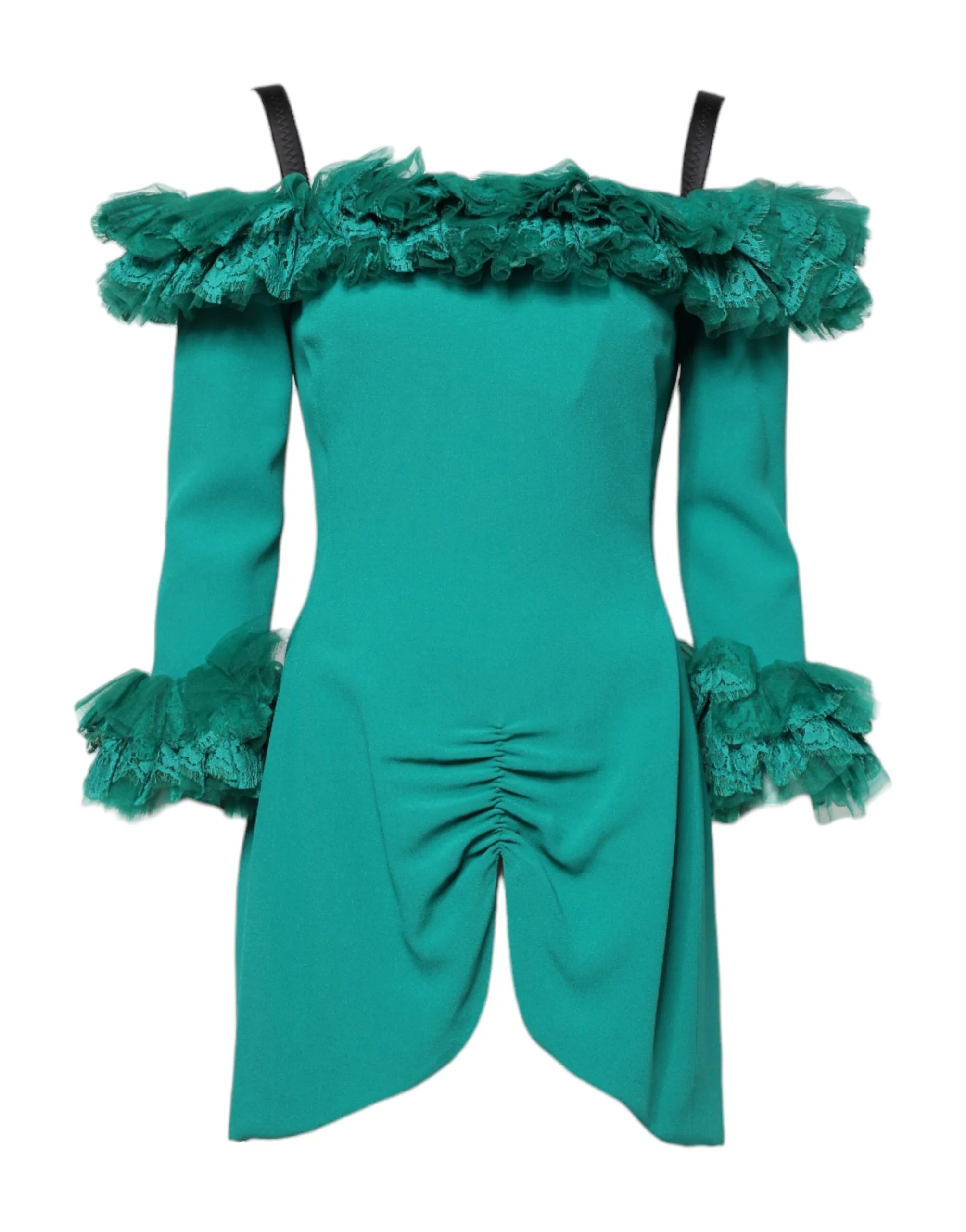 Green Lace Off Shoulder Sheath Mini Dress sold by Lord & Taylor product image thumbnail 2