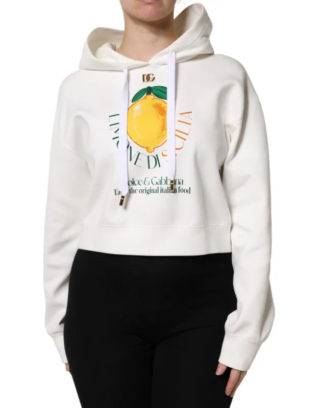 Ivory Cotton Printed Hooded Pullover Sweater sold by Lord & Taylor