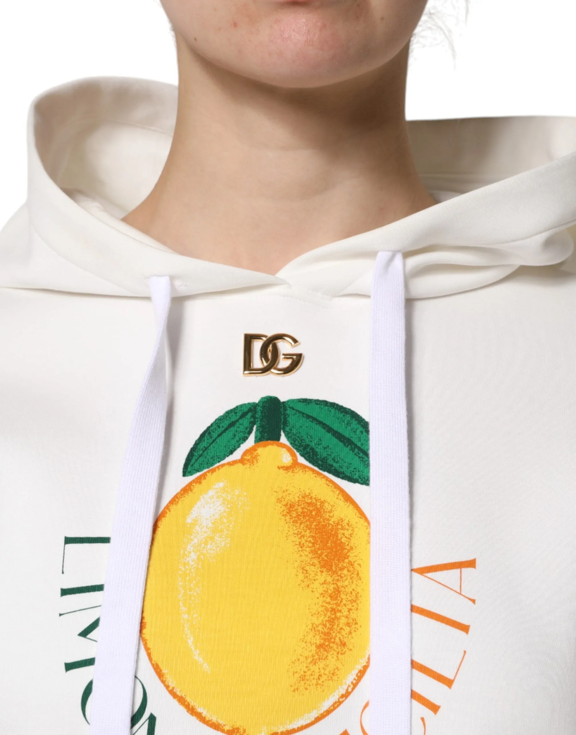 Ivory Cotton Printed Hooded Pullover Sweater sold by Lord & Taylor product image thumbnail 5