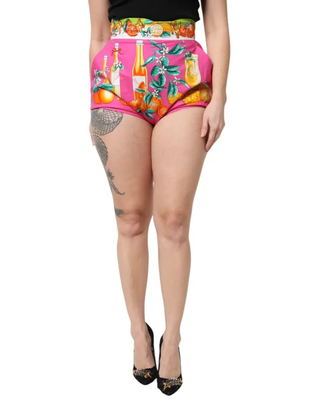 Pink Printed High Waist Hot Pants Shorts sold by Lord & Taylor