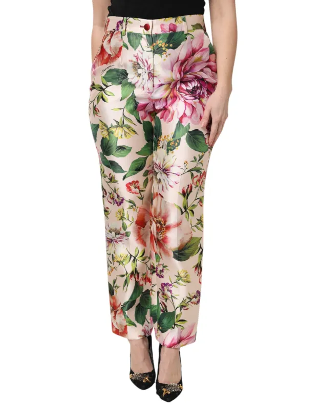 Multicolor Floral High Waist Straight Pants sold by Lord & Taylor