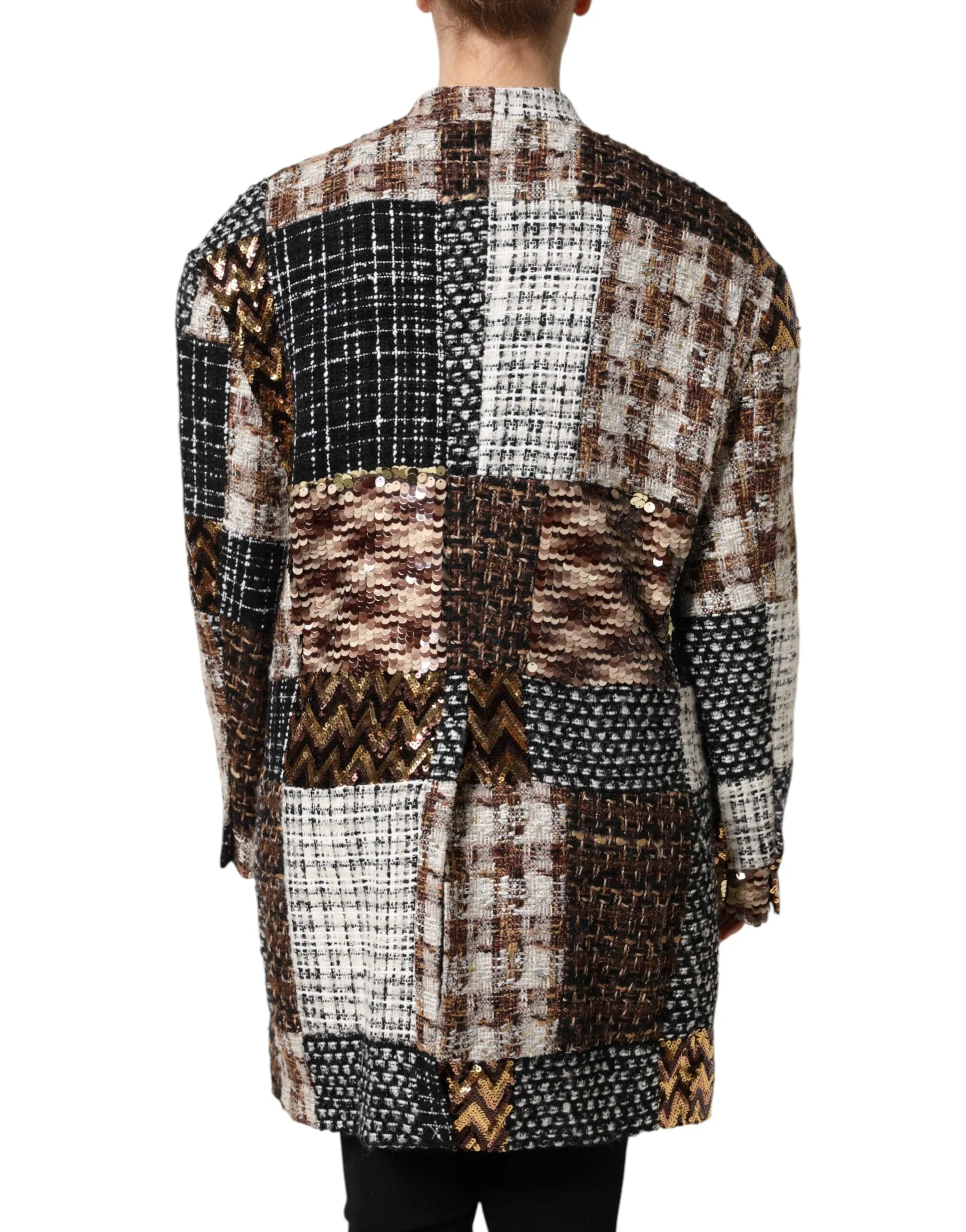 Multicolor Patchwork Button Down Jacket sold by Lord & Taylor product image thumbnail 4