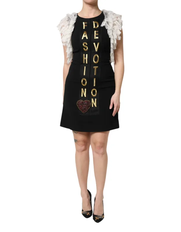 Black Fashion Devotion Embellish Mini Dress sold by Lord & Taylor