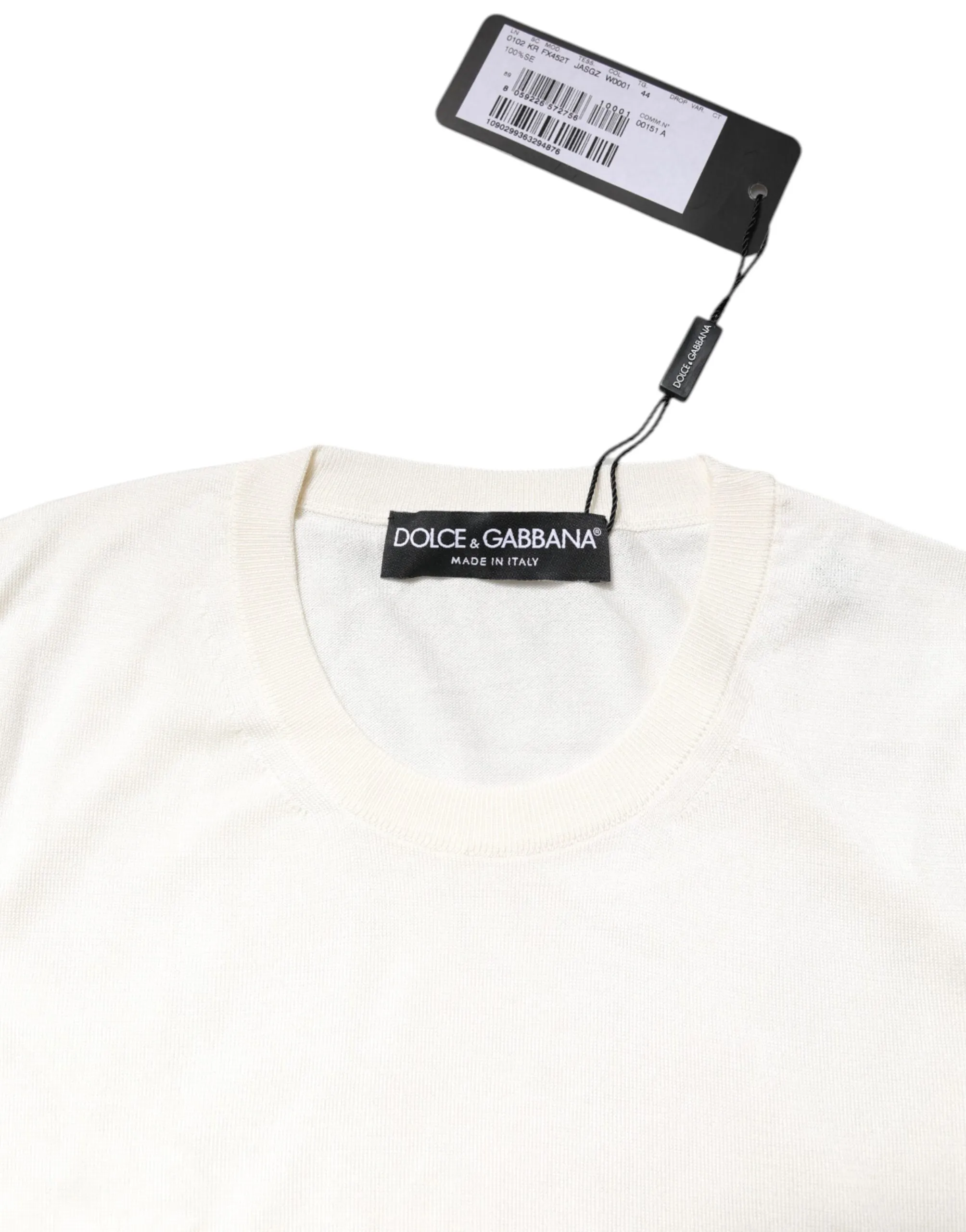 White Silk Round Neck Sleeveless Tank Top sold by Lord & Taylor product image thumbnail 5