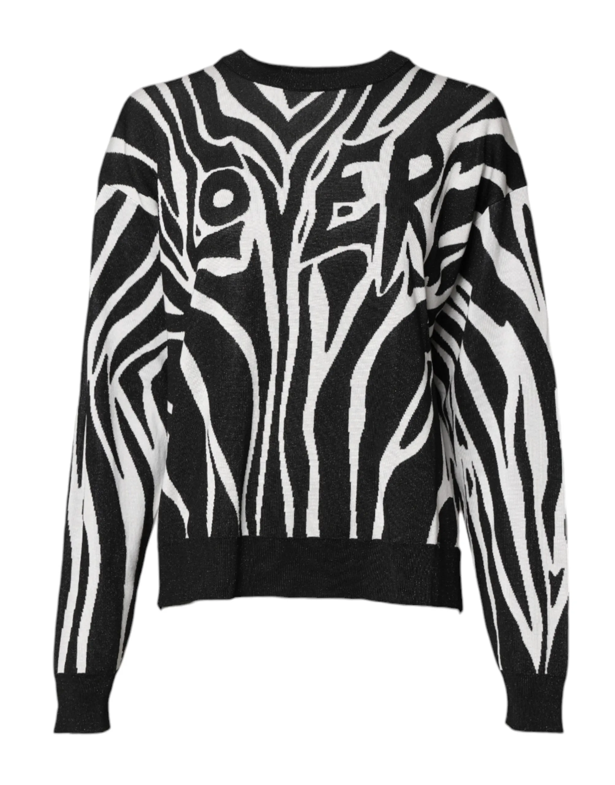 Black White Print Women Pullover Sweater sold by Lord & Taylor product image thumbnail 2