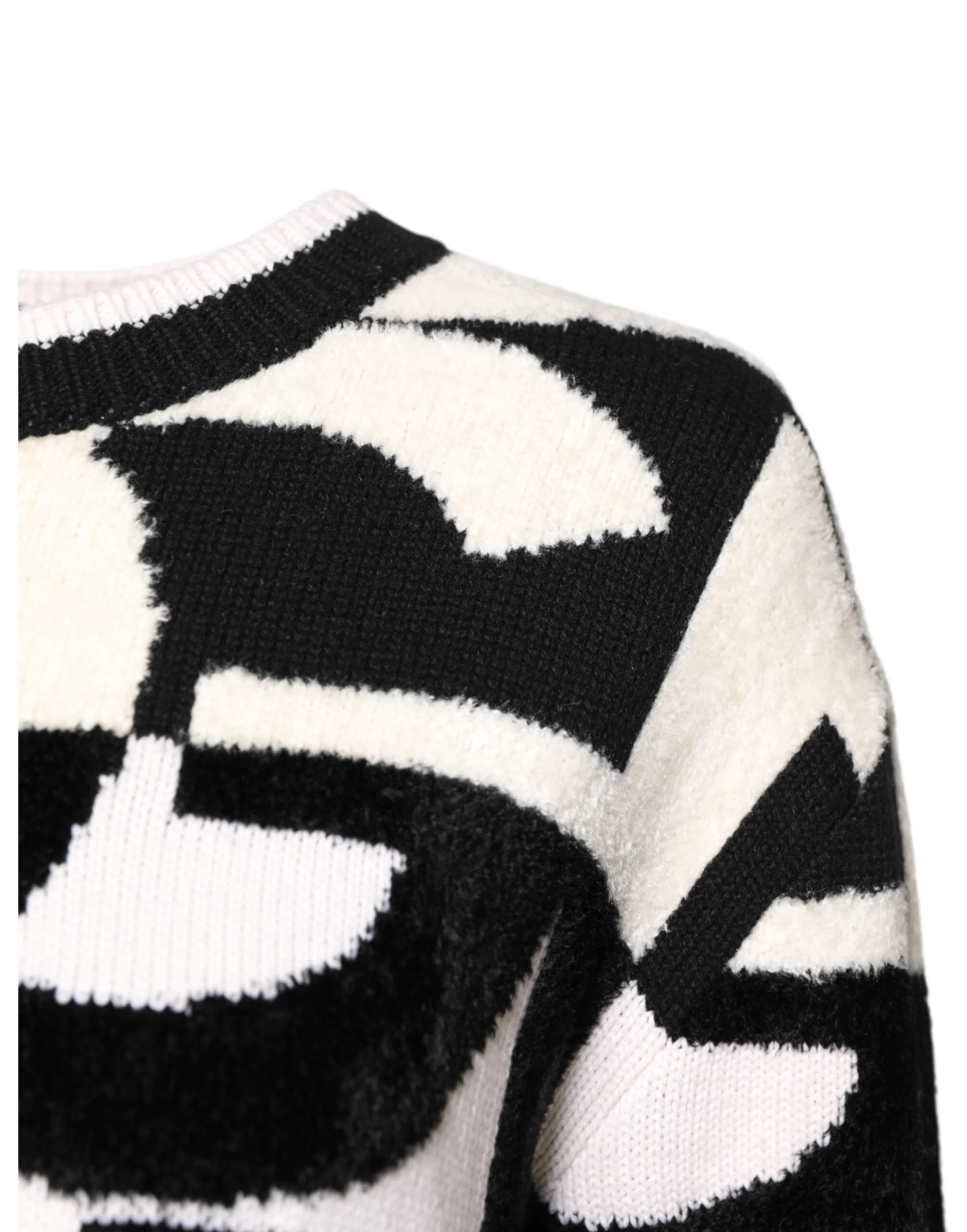 White Black Logo Print Women Pullover Sweater sold by Lord & Taylor product image thumbnail 3