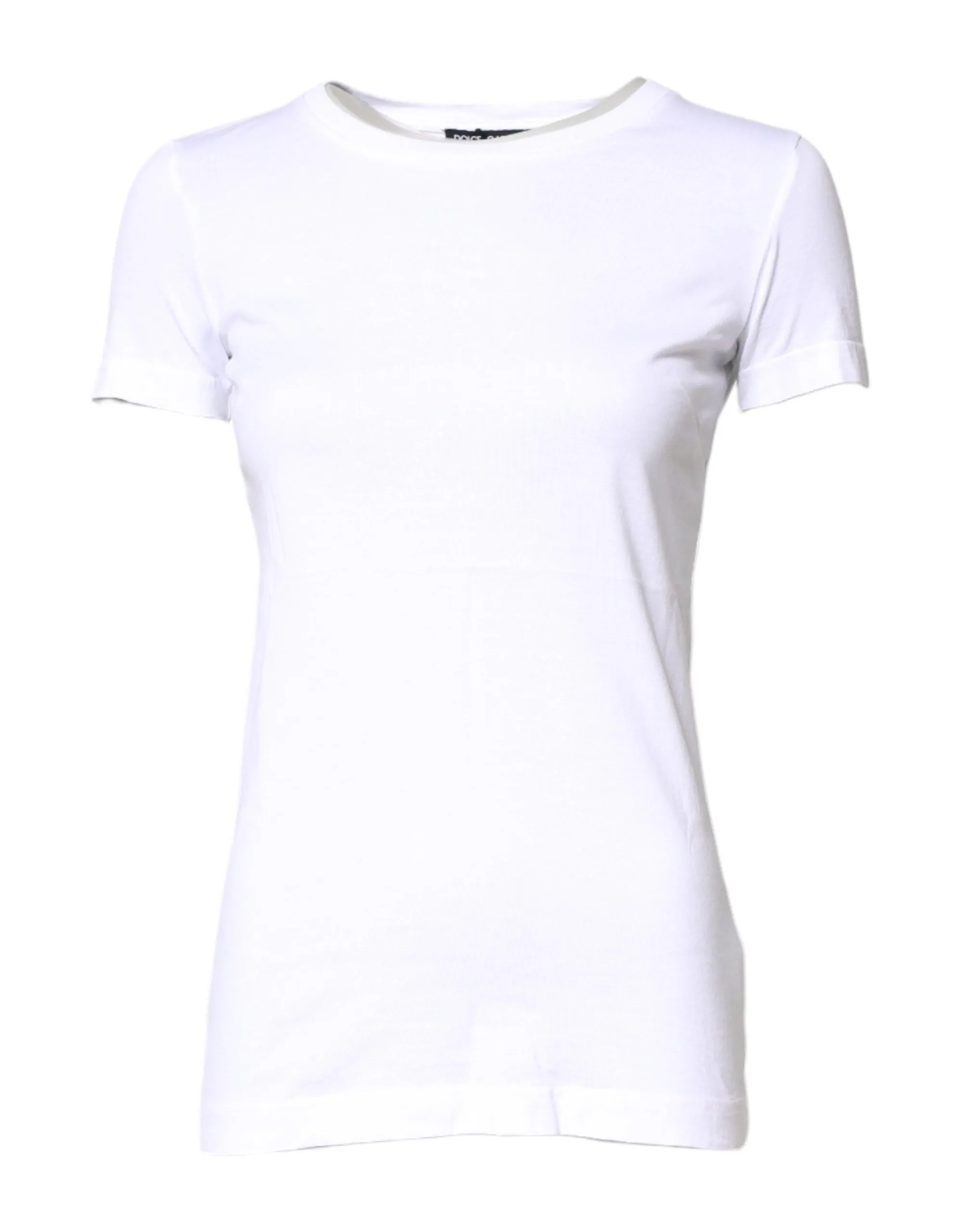 White Cotton Crew Neck Short Sleeves T-shirt sold by Lord & Taylor product image thumbnail 2