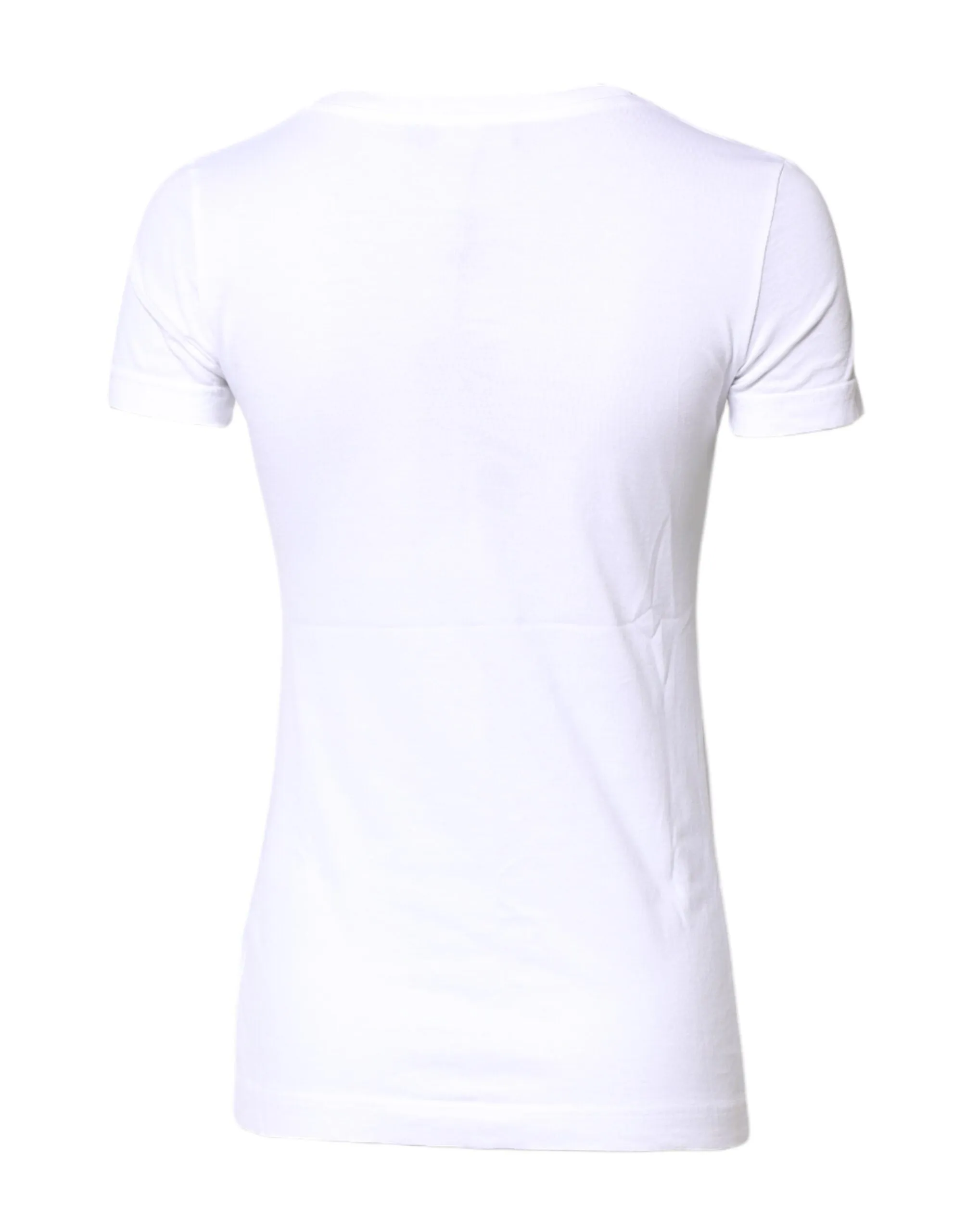 White Cotton Crew Neck Short Sleeves T-shirt sold by Lord & Taylor product image thumbnail 4