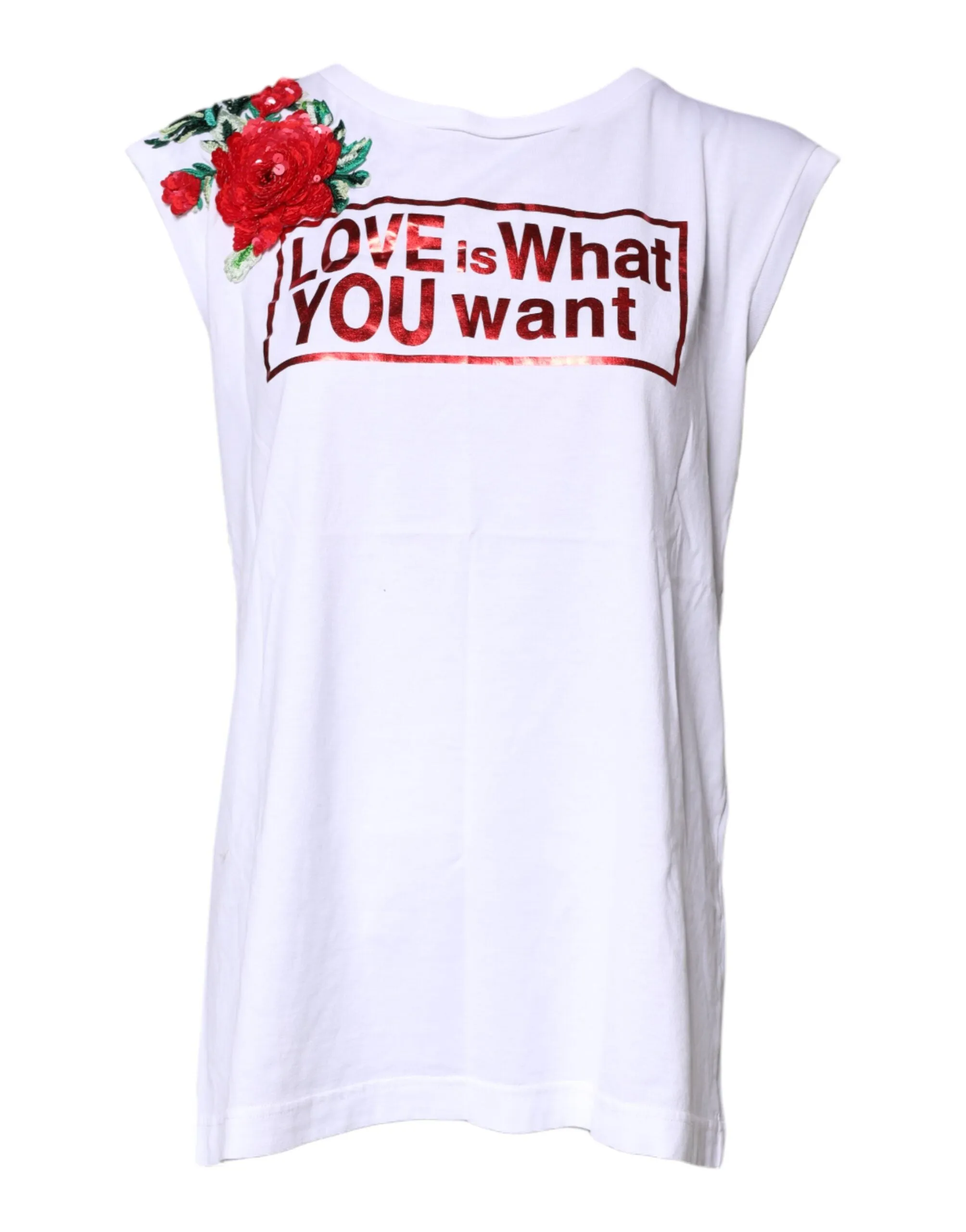 White Floral Graphic Print Sleeveless Tank Top sold by Lord & Taylor product image thumbnail 2