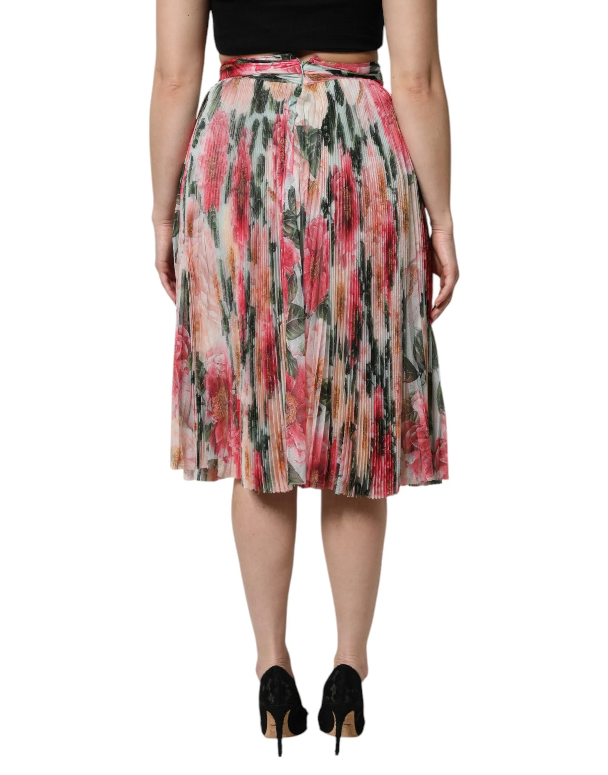 Multicolor Silk Floral High Waist Midi Skirt sold by Lord & Taylor product image thumbnail 4