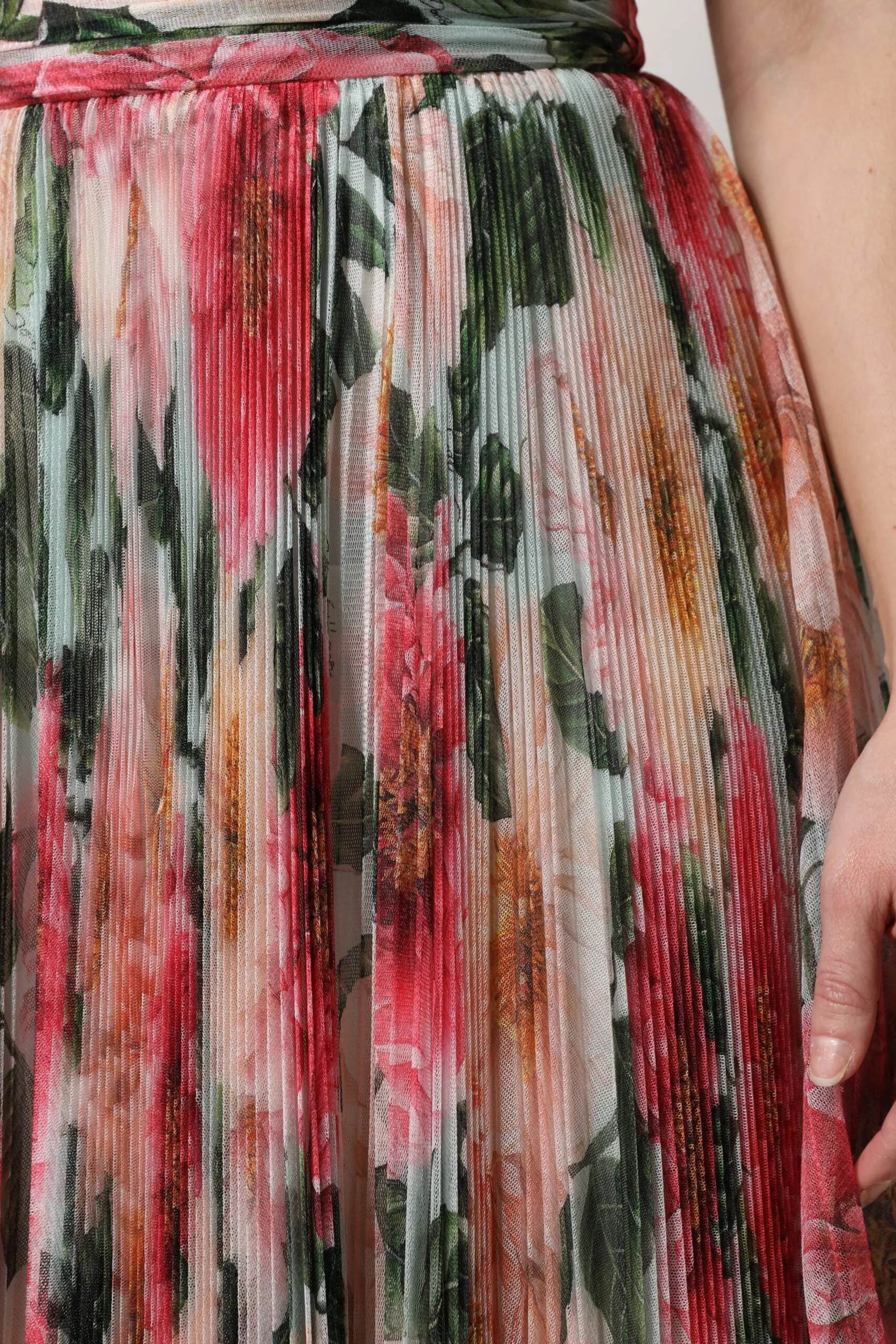 Multicolor Silk Floral High Waist Midi Skirt sold by Lord & Taylor product image thumbnail 5