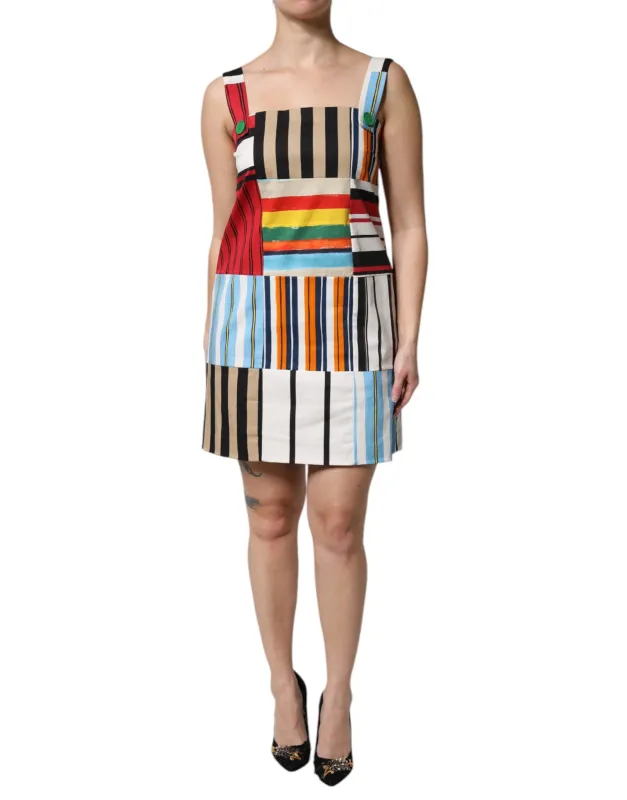 Multicolor Cotton Stripe Sleeveless Dress sold by Lord & Taylor