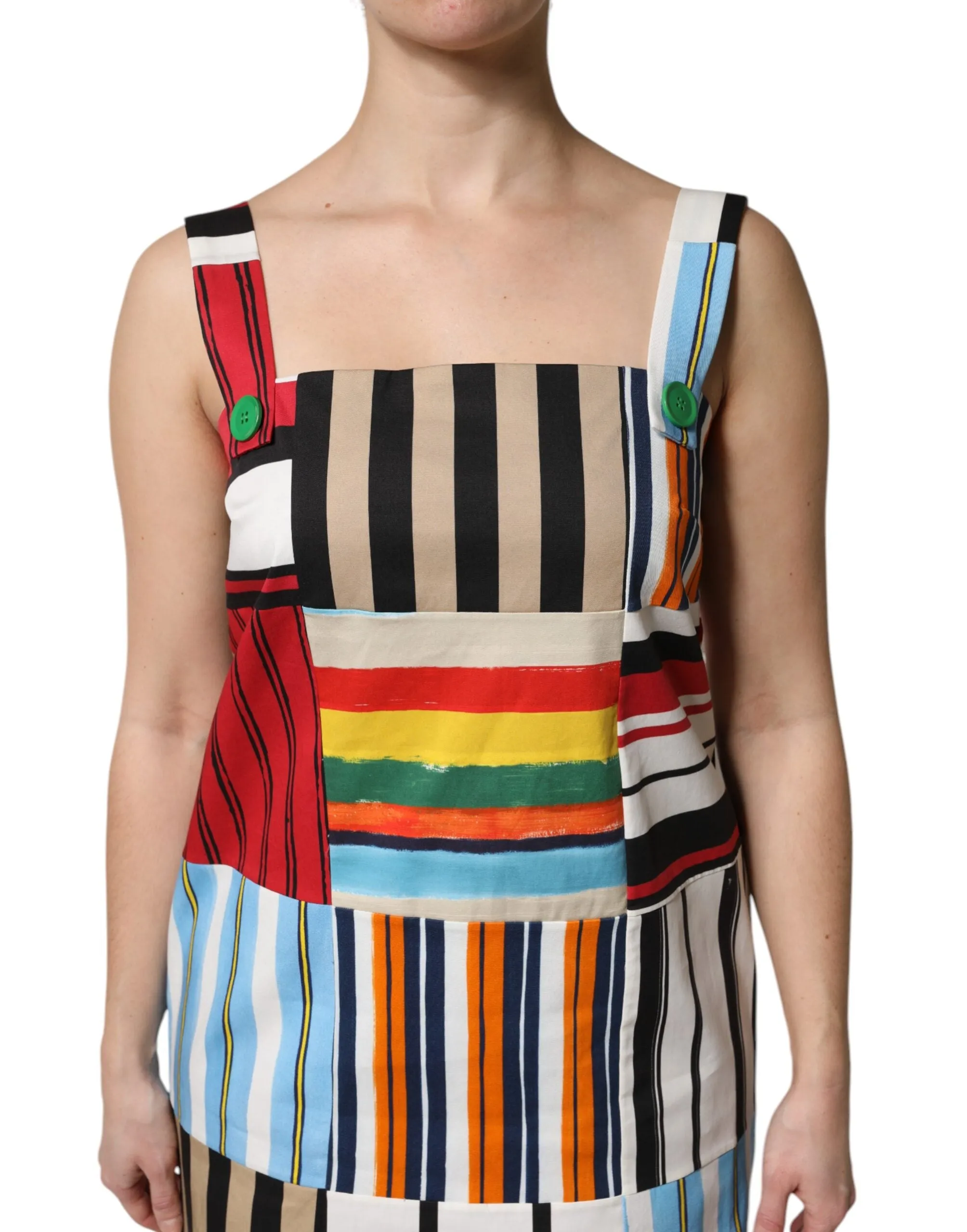 Multicolor Cotton Stripe Sleeveless Dress sold by Lord & Taylor product image thumbnail 5