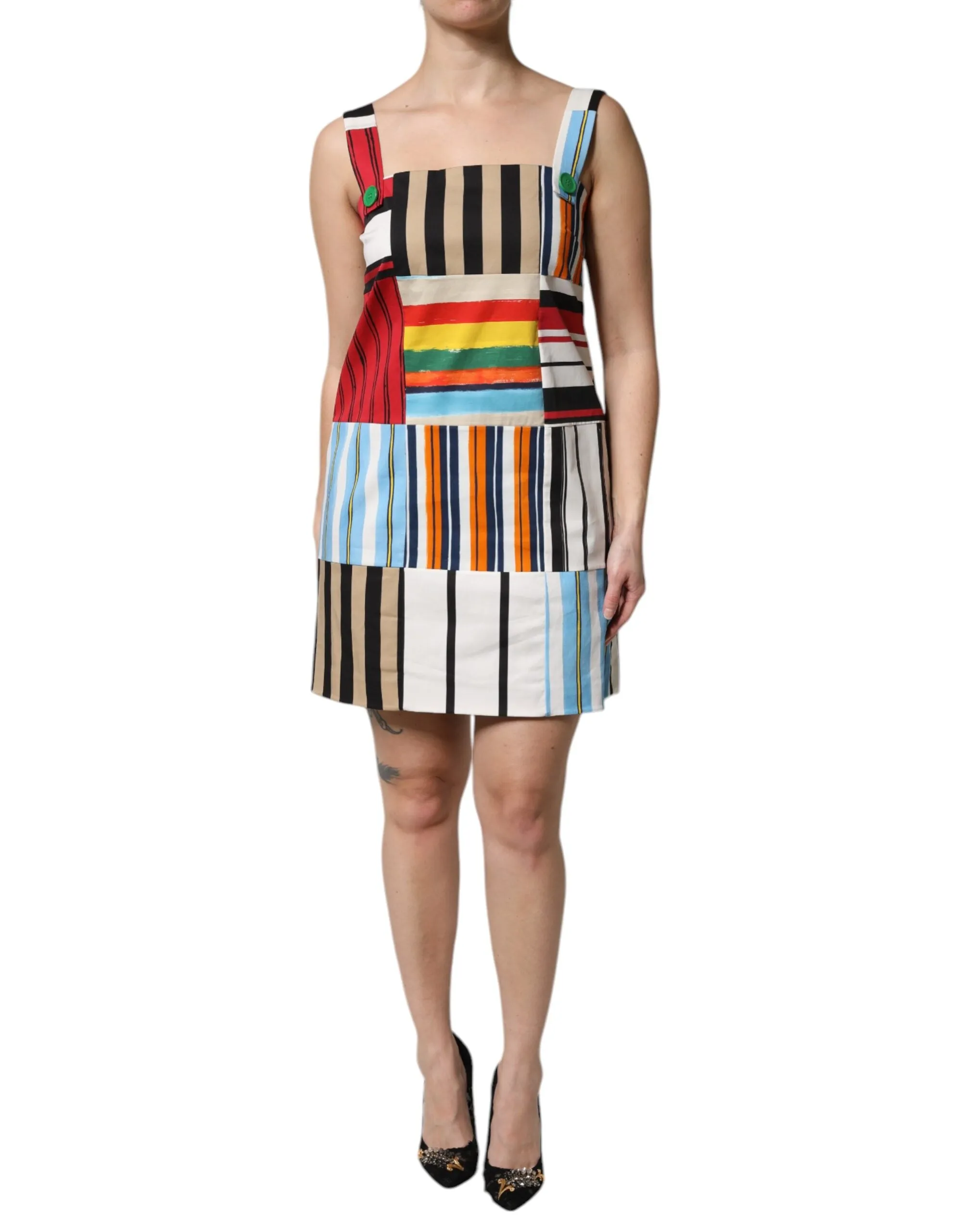 Multicolor Cotton Stripe Sleeveless Dress sold by Lord & Taylor product image thumbnail 2