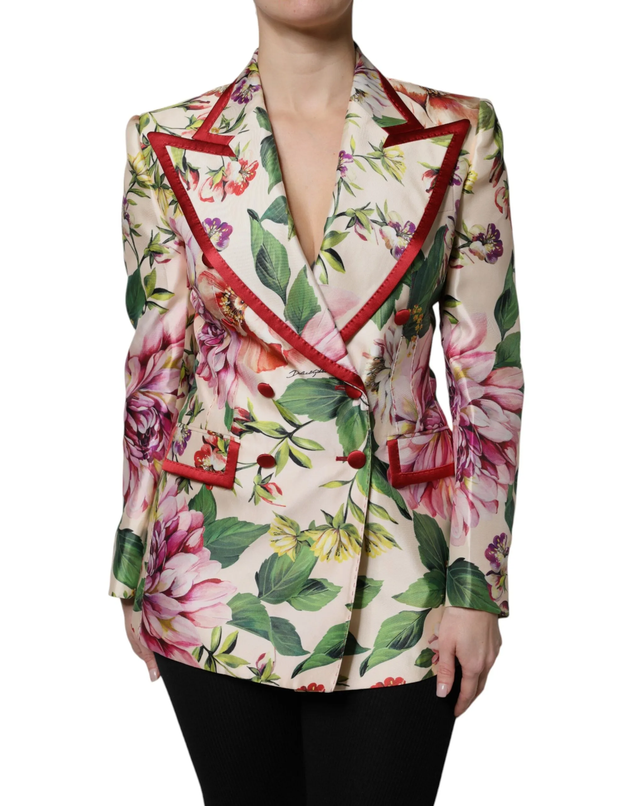 Multicolor Floral Double Breasted Jacket sold by Lord & Taylor