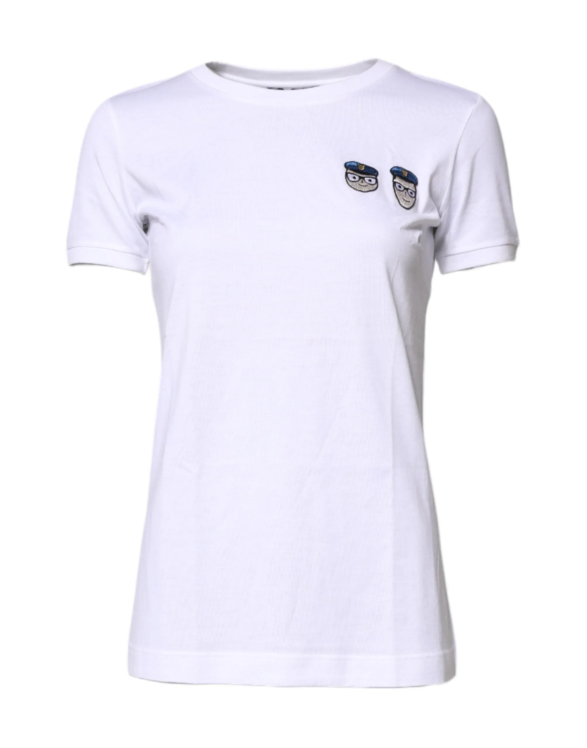 White #DGFamily Cotton Crew Neck T-shirt sold by Lord & Taylor product image thumbnail 2