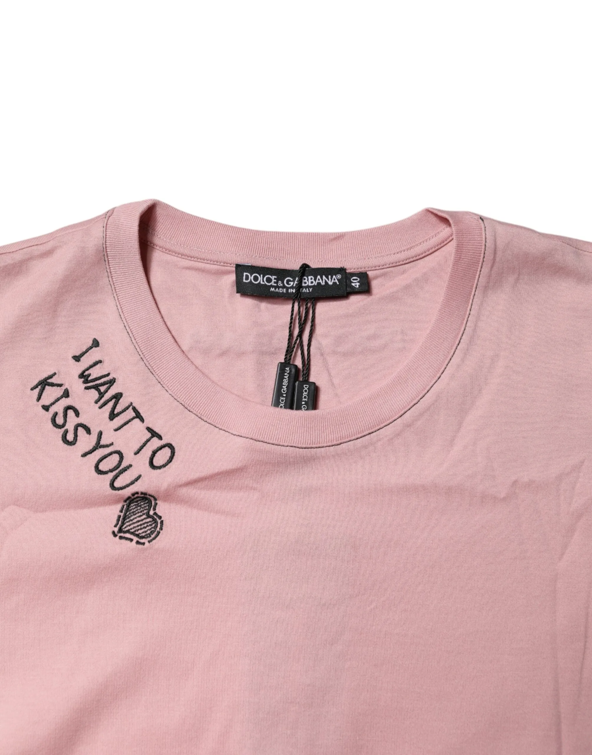 Pink Logo Print Cotton Crew Neck T-shirt sold by Lord & Taylor product image thumbnail 5