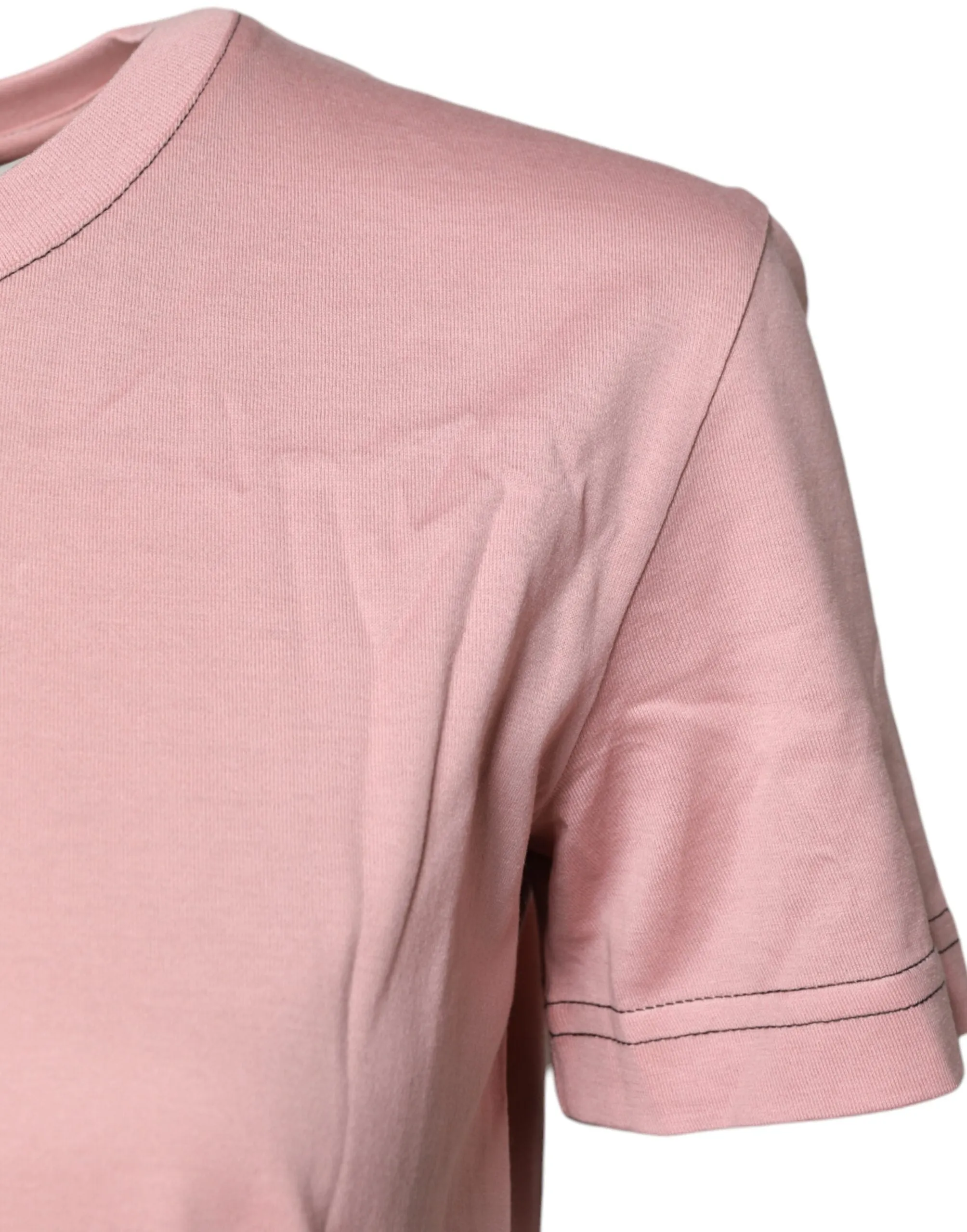 Pink Logo Print Cotton Crew Neck T-shirt sold by Lord & Taylor product image thumbnail 3