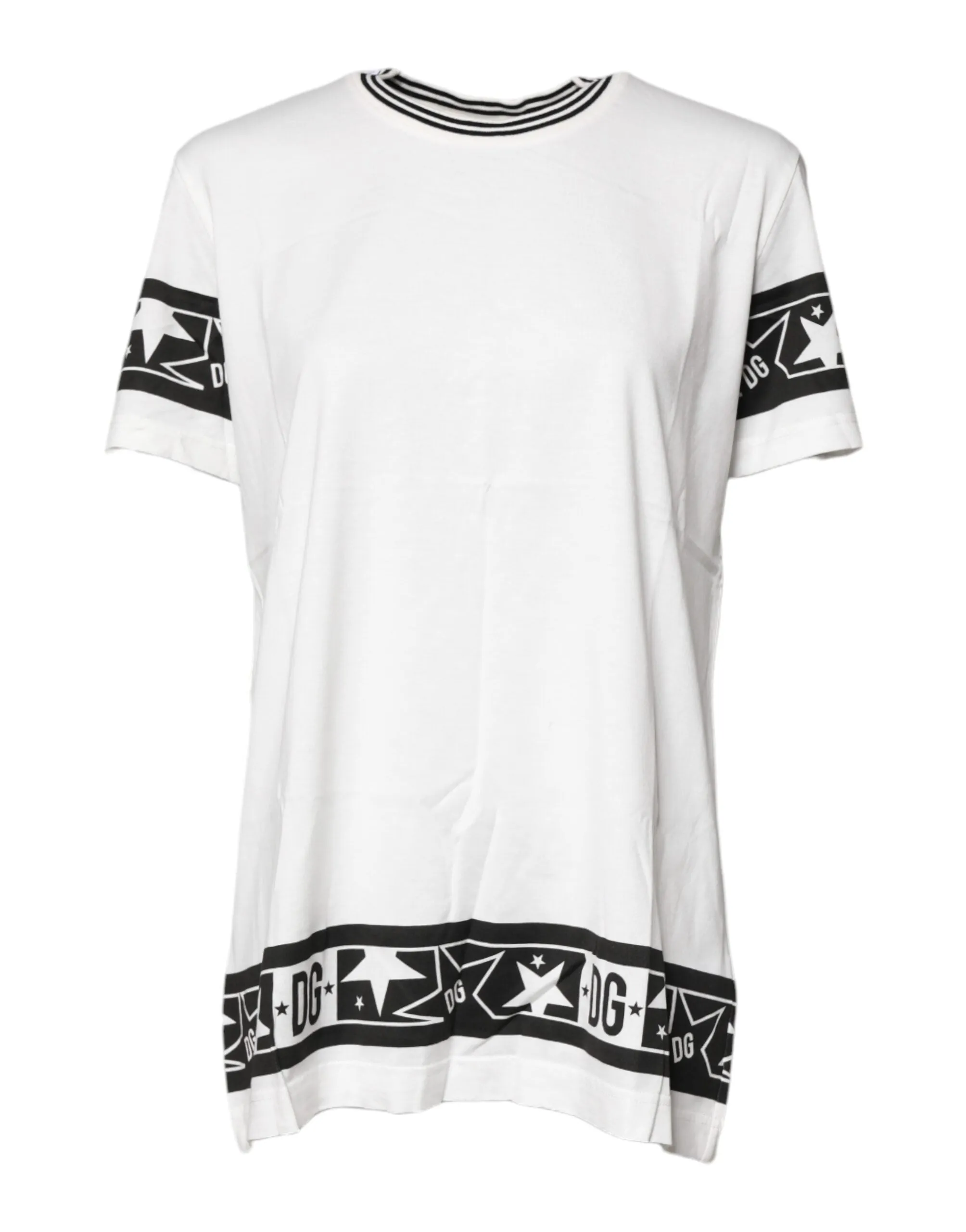 White #DGMillennials Cotton Crewneck T-shirt sold by Lord & Taylor product image thumbnail 2