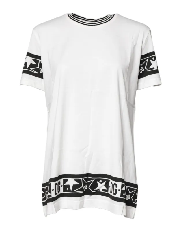 White #DGMillennials Cotton Crewneck T-shirt sold by Lord & Taylor