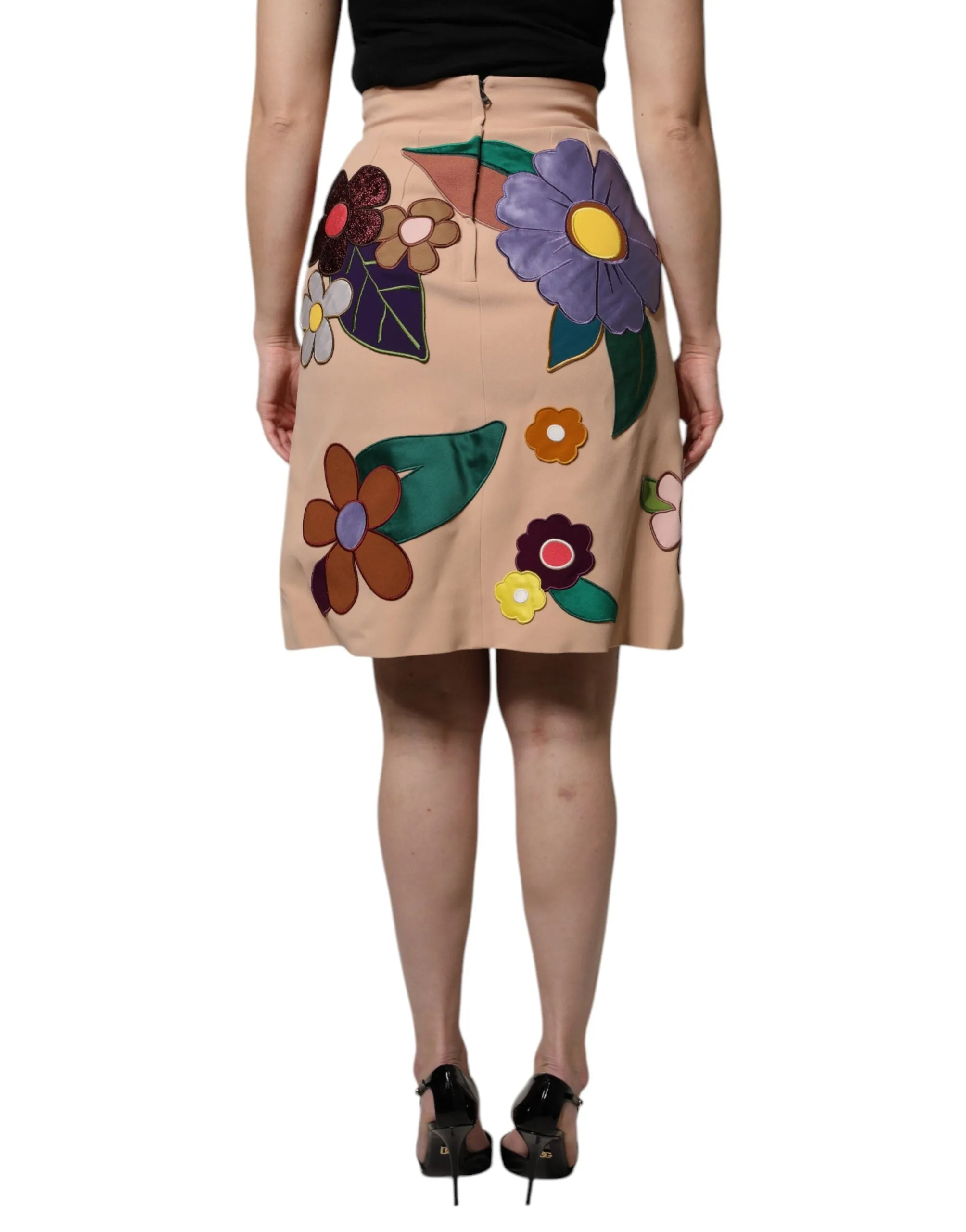 Beige Floral High Waist Pencil Cut Skirt sold by Lord & Taylor product image thumbnail 4