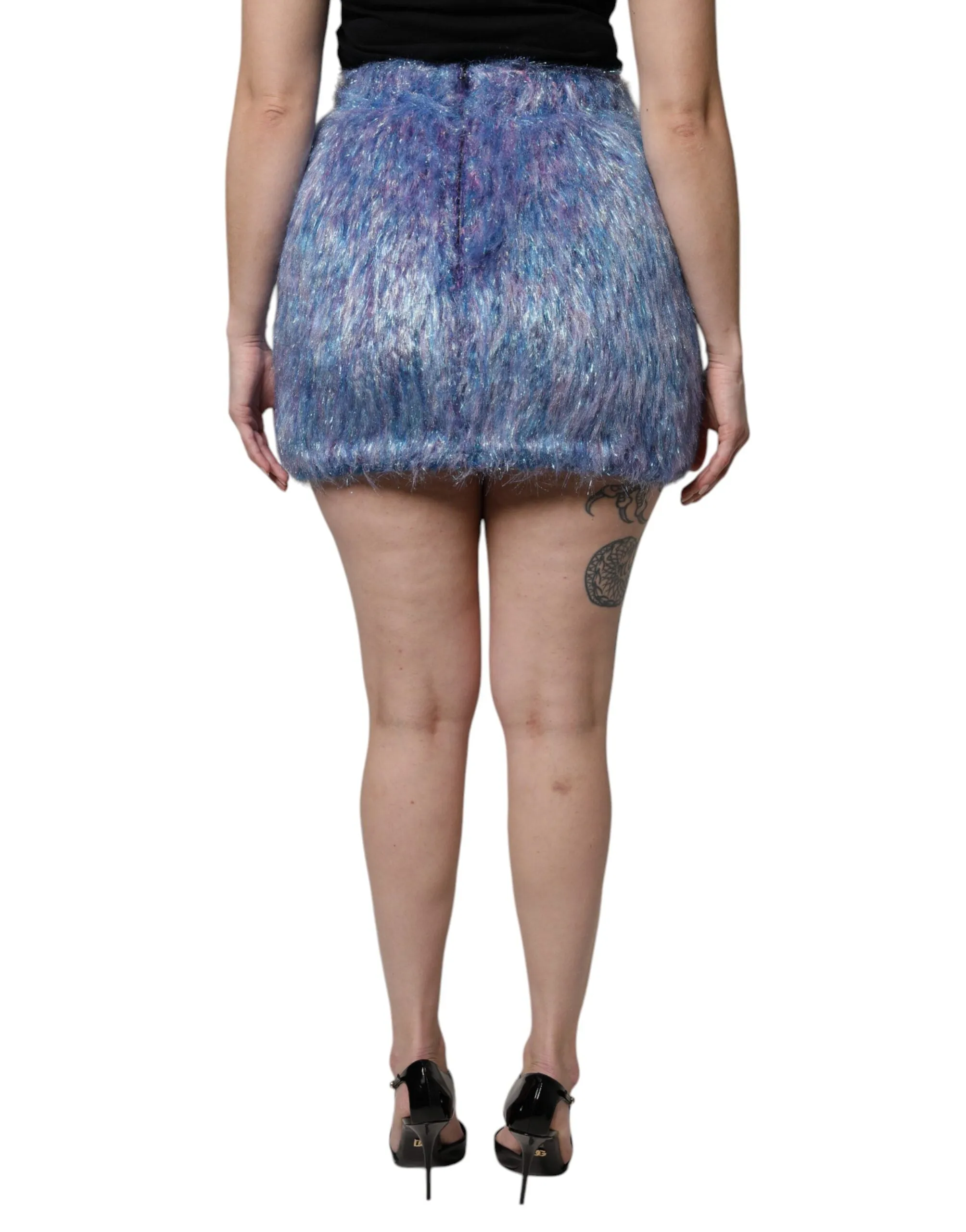 Multicolor Plush High Waist Mini Skirt sold by Lord & Taylor product image thumbnail 4