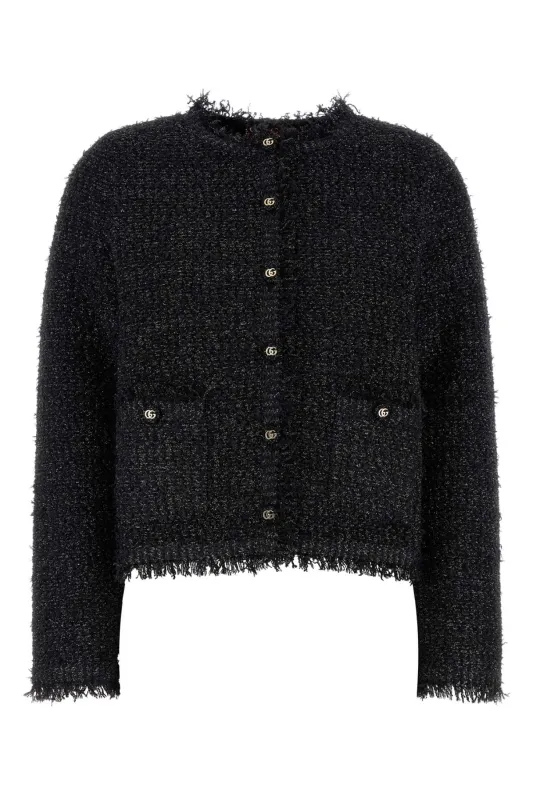 BLACK METALLIC-BLEND SWEATERS sold by Lord & Taylor