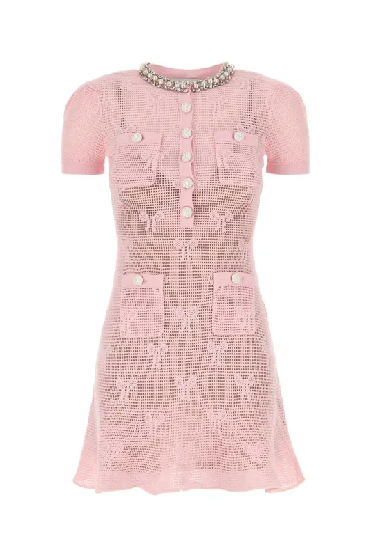 CROCHET CRYSTAL MINI DRESS sold by Lord & Taylor