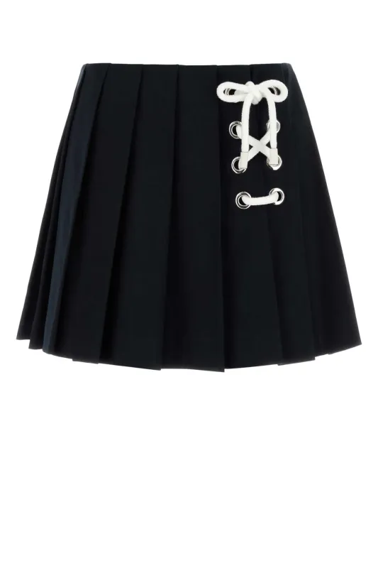 MIDNIGHT BLUE DRILL MINI SKIRT sold by Lord & Taylor