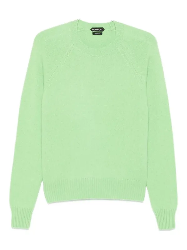 FELTED PURE CASHMERE LONG SLEEVES CREW NECK SWEATER made by Tom Ford