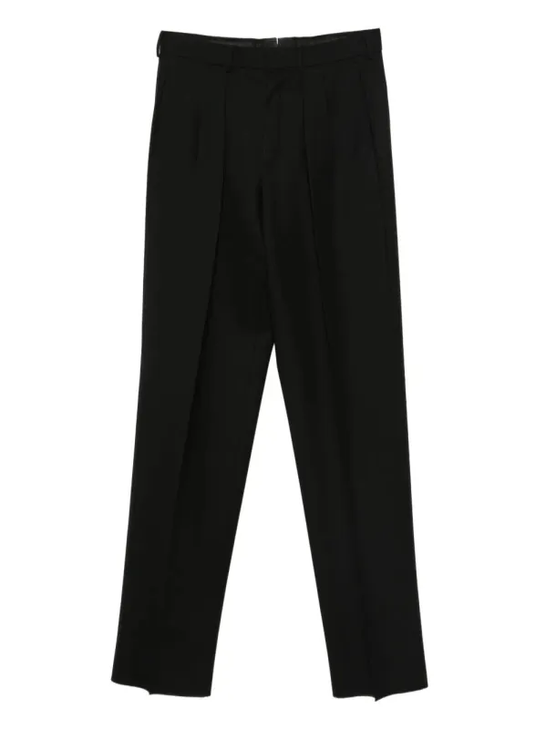 HIGH TWIST BROKEN TWILL DOUBLE PLEAT TROUSERS sold by Lord & Taylor