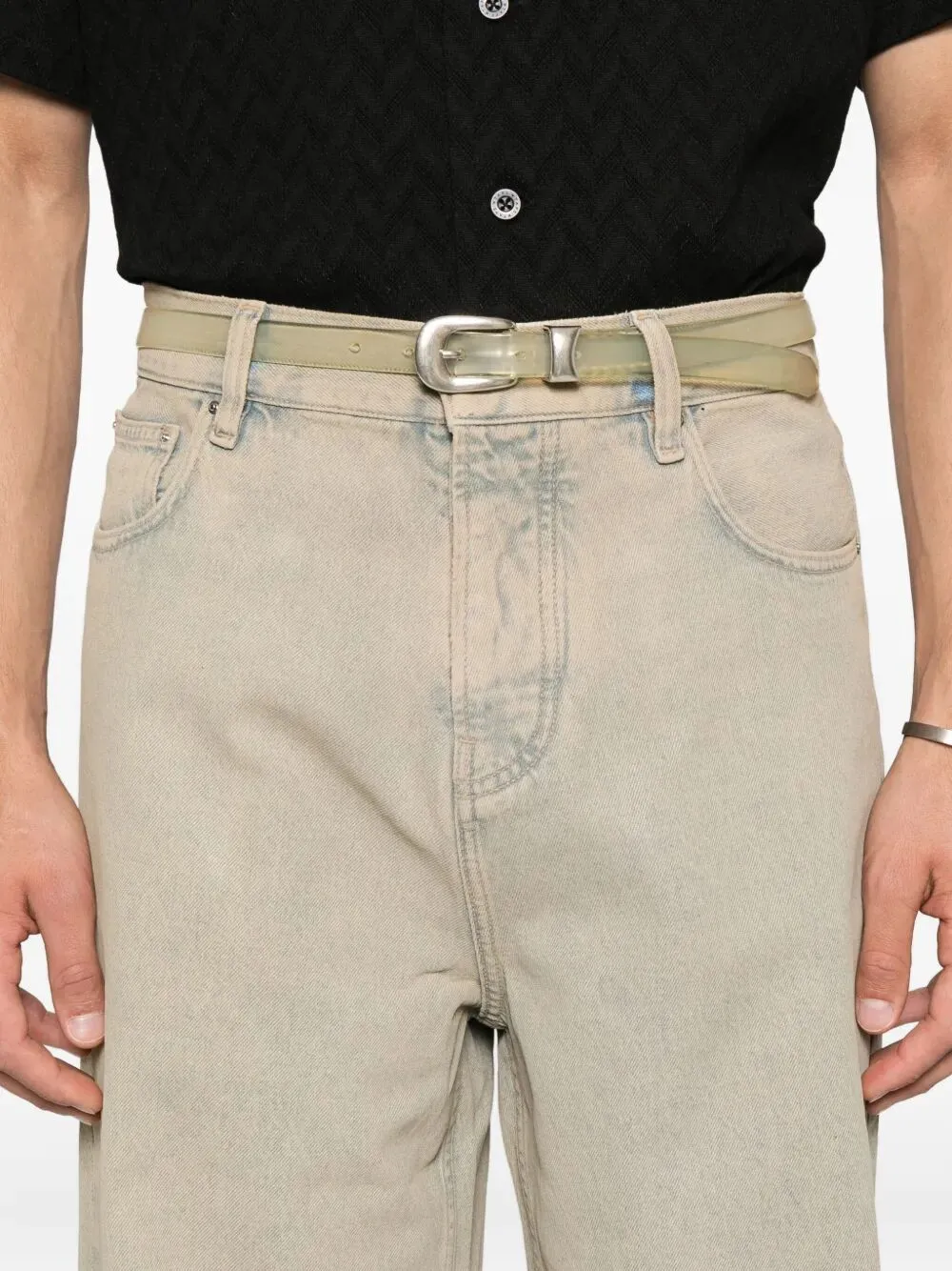 "WASHED BAGGY" JEANS sold by Lord & Taylor product image thumbnail 4