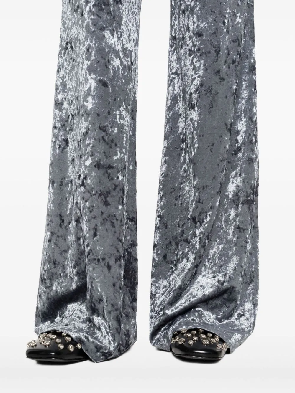 VELVET HIGH-WAISTED TROUSERS sold by Lord & Taylor product image thumbnail 5