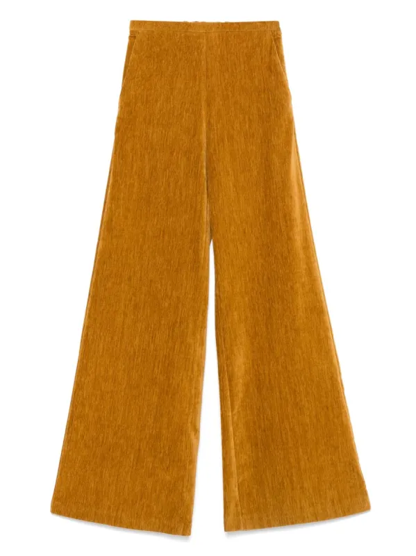 VELVET HIGH-WAISTED TROUSERS sold by Lord & Taylor