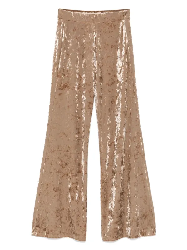 VELVET HIGH-WAISTED TROUSERS sold by Lord & Taylor